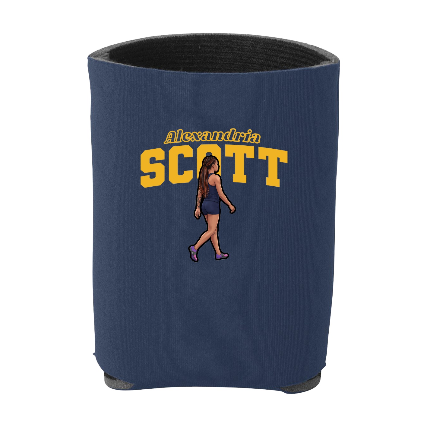Can Holder — Name Arch in Navy