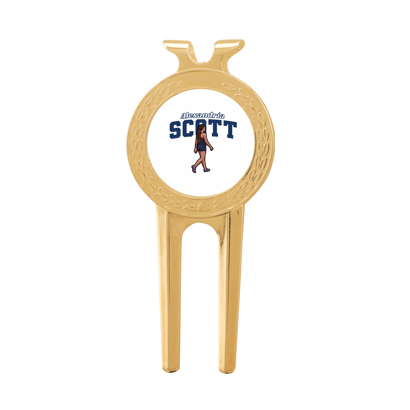 Divot Tool with Ball Marker — Name Arch in Classic