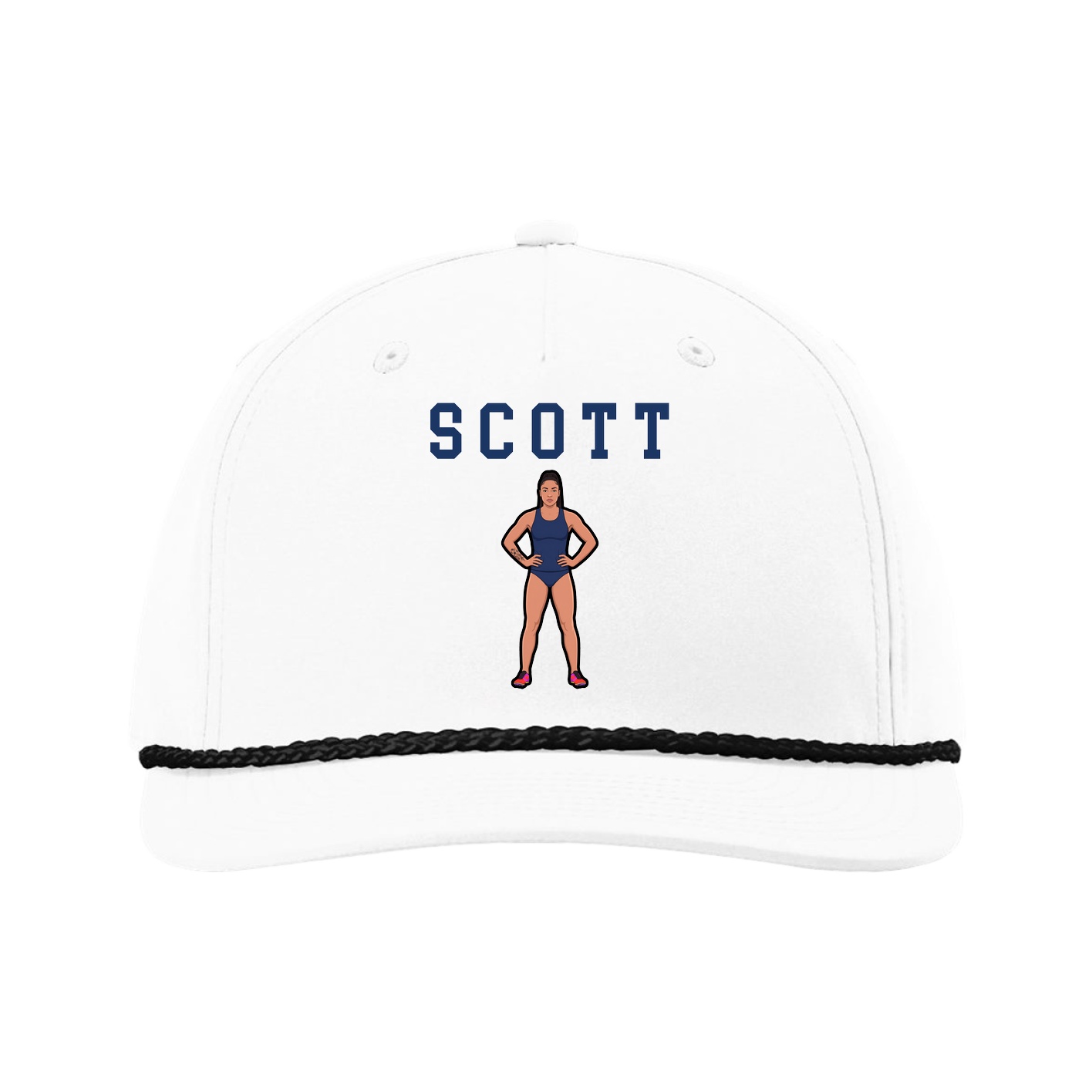 Five-Panel Classic Rope Cap — Shirsey in White