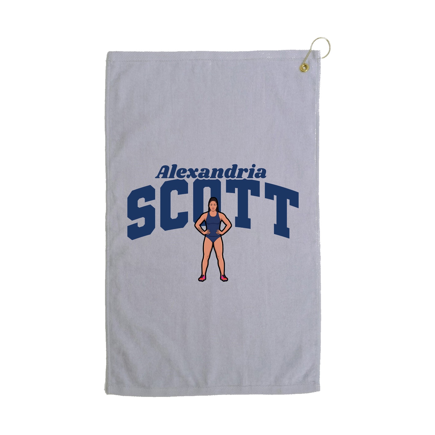 Golf Towel — Signature Arch in Grey