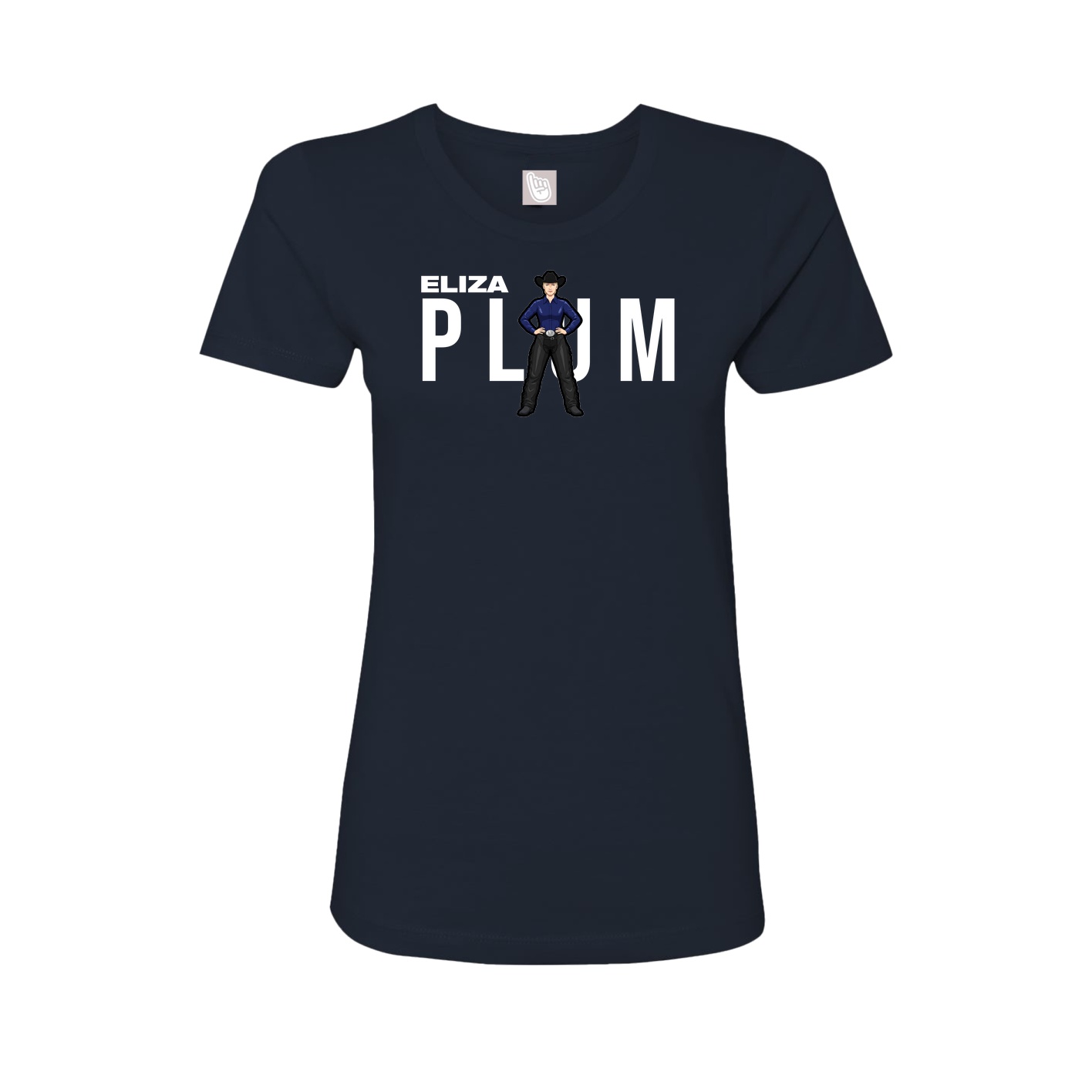 Womens Tee — Player Name in Navy