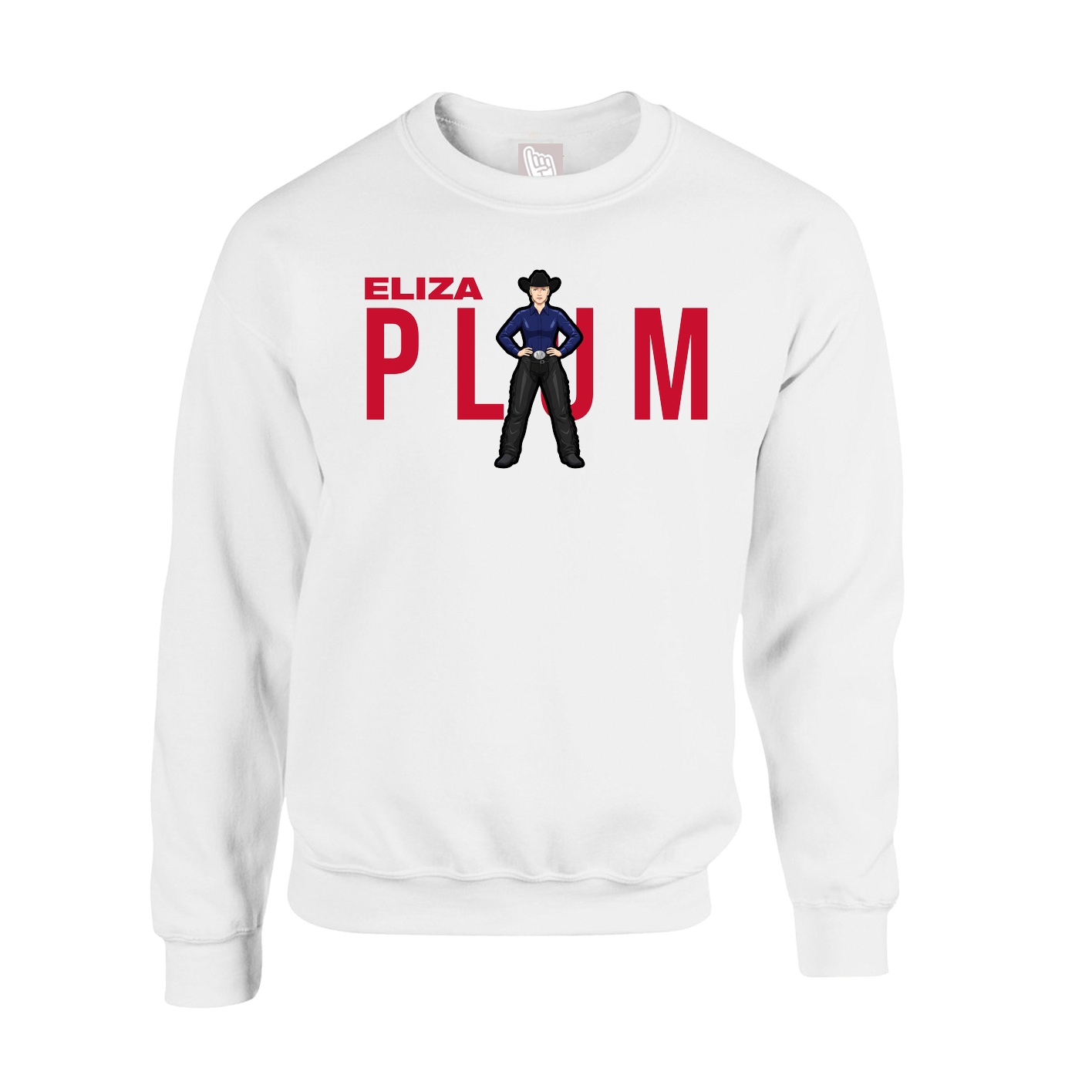 Fleece Crew — Player Name in White