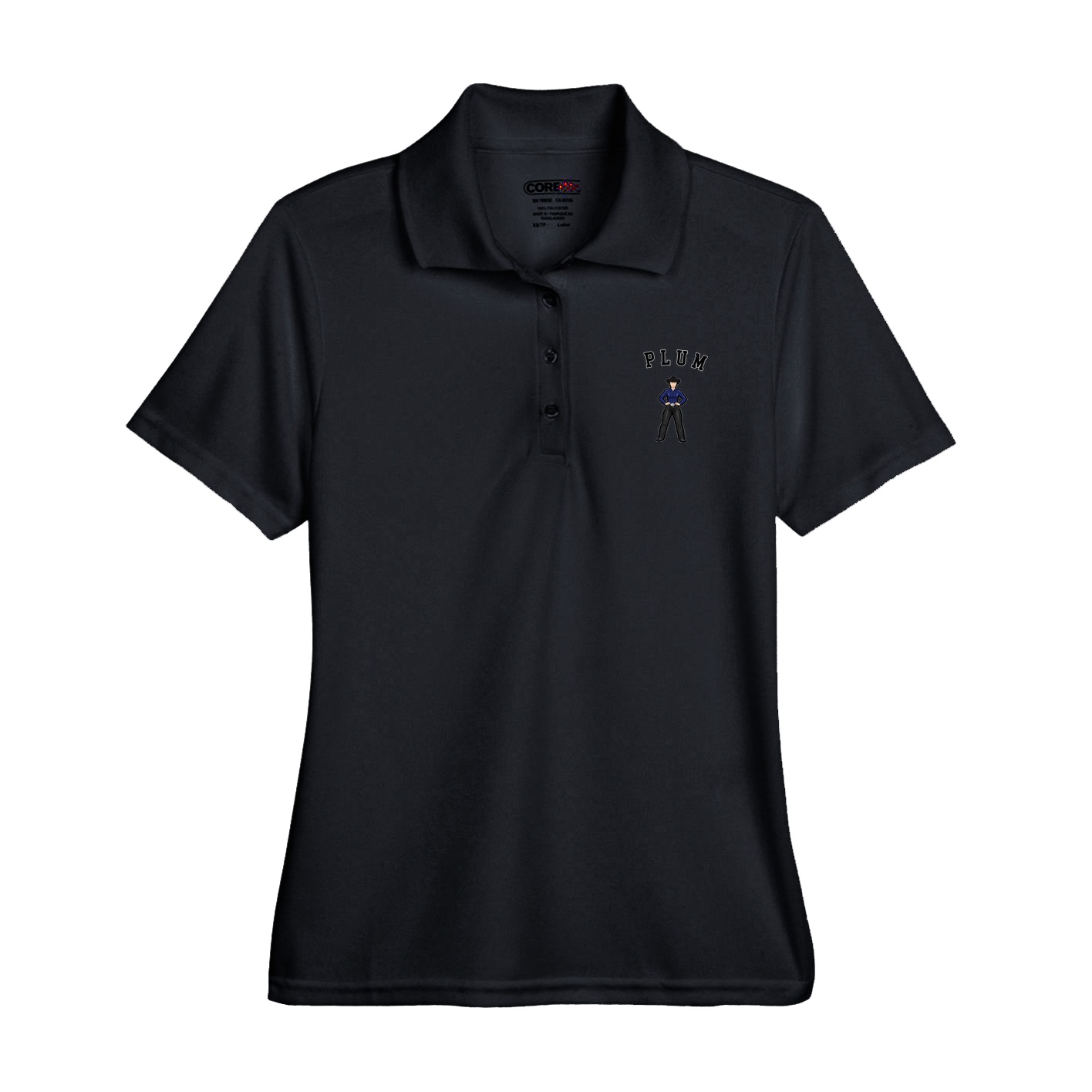 Womens Performance Polo — Shirsey Arch in Black