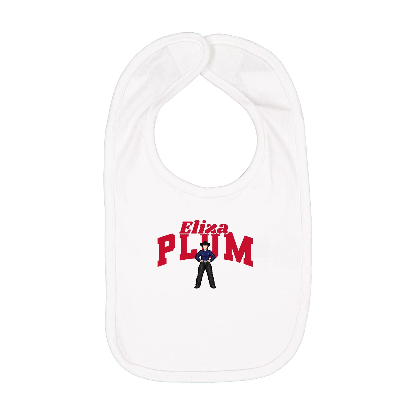 Infant Bib — Signature Arch in White
