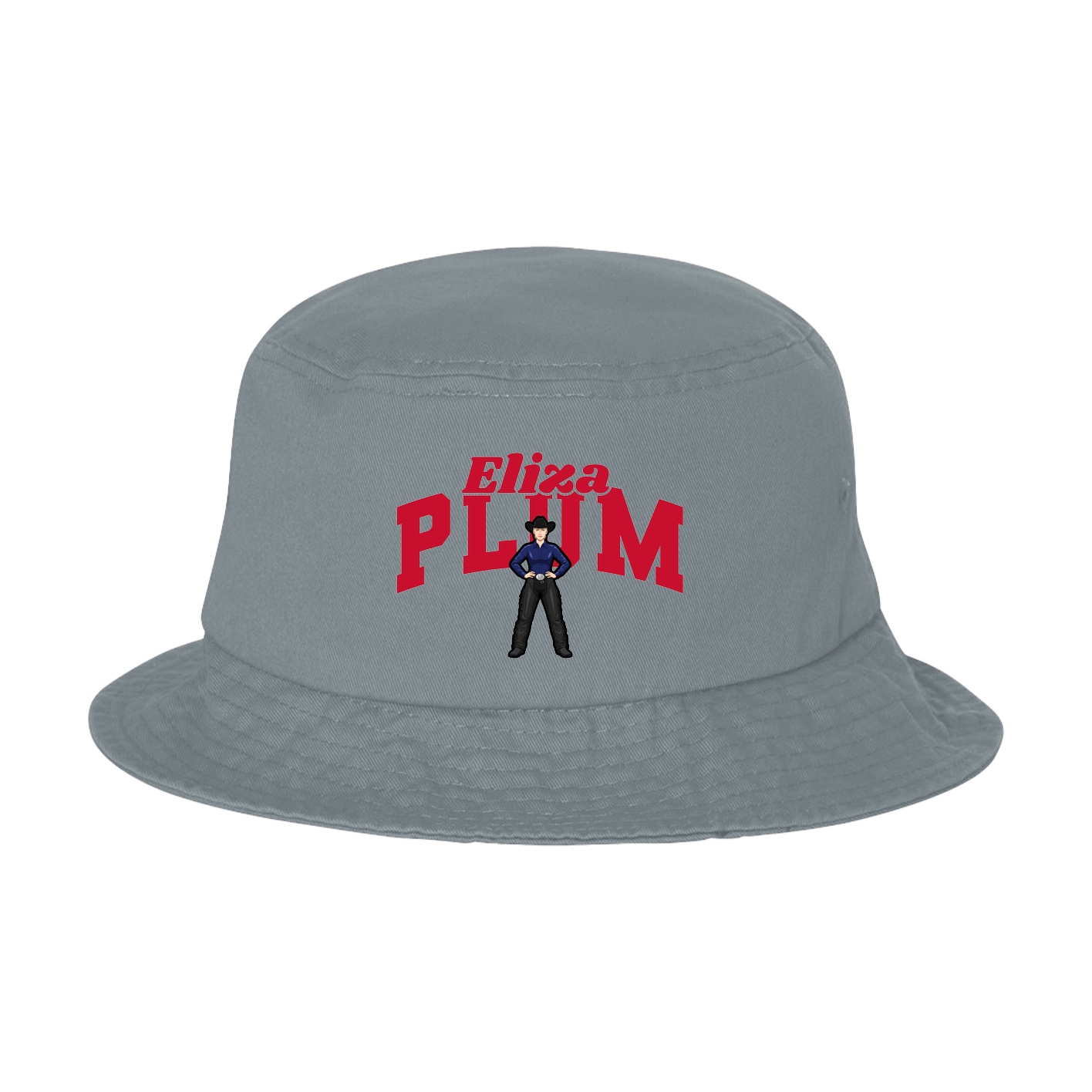 Bucket Cap — Signature Arch in Grey
