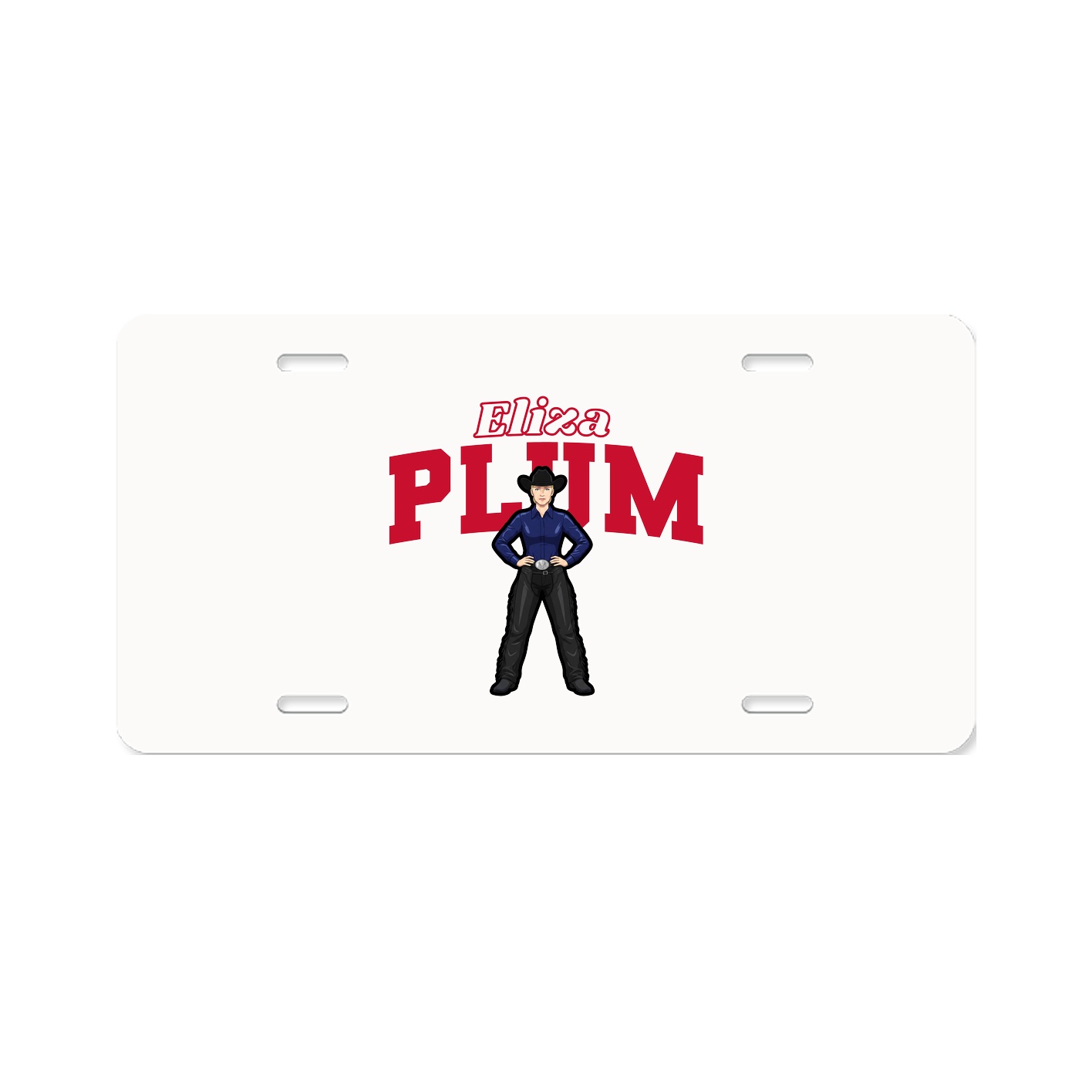License Plate — Name Arch in Classic