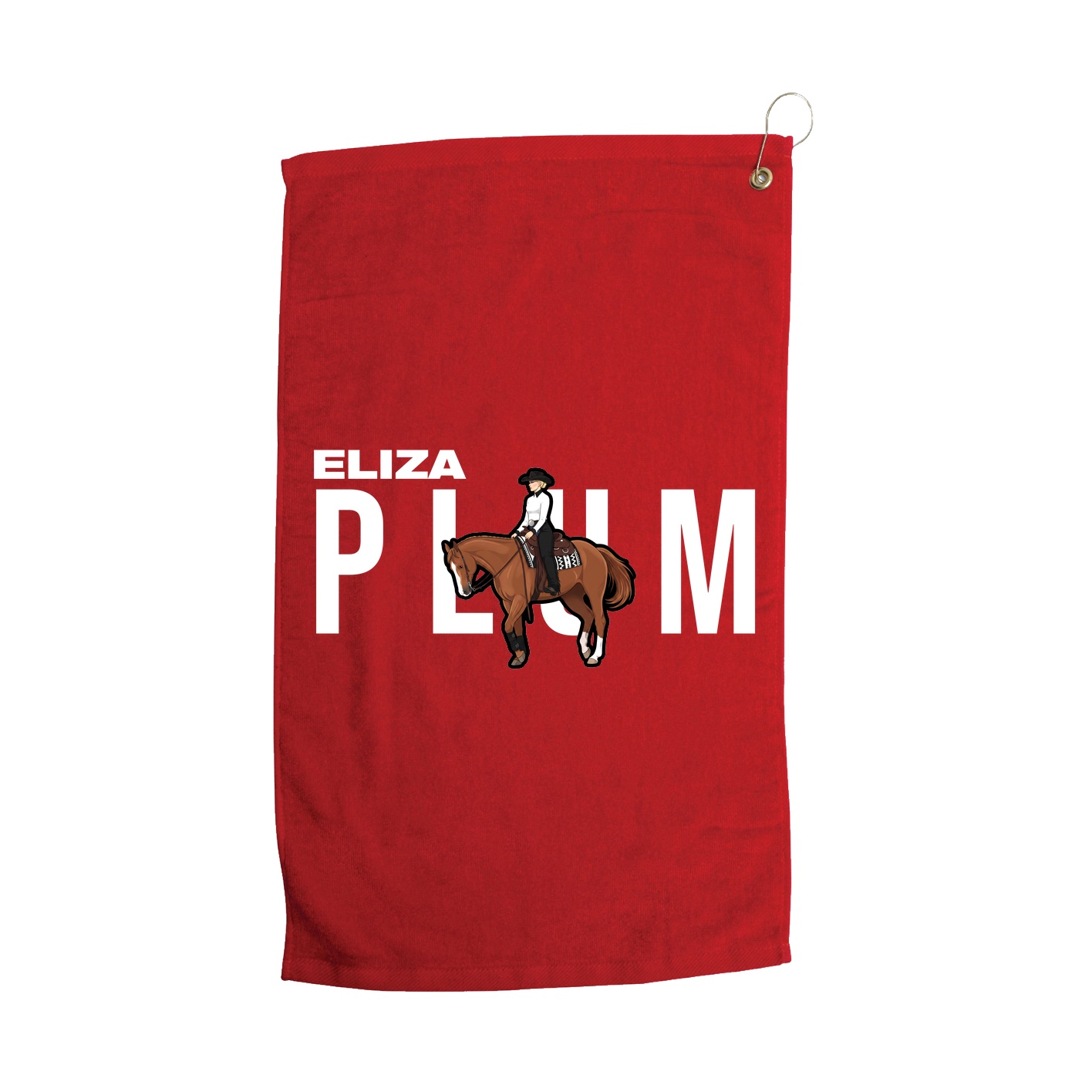 Golf Towel — Player Name in Red
