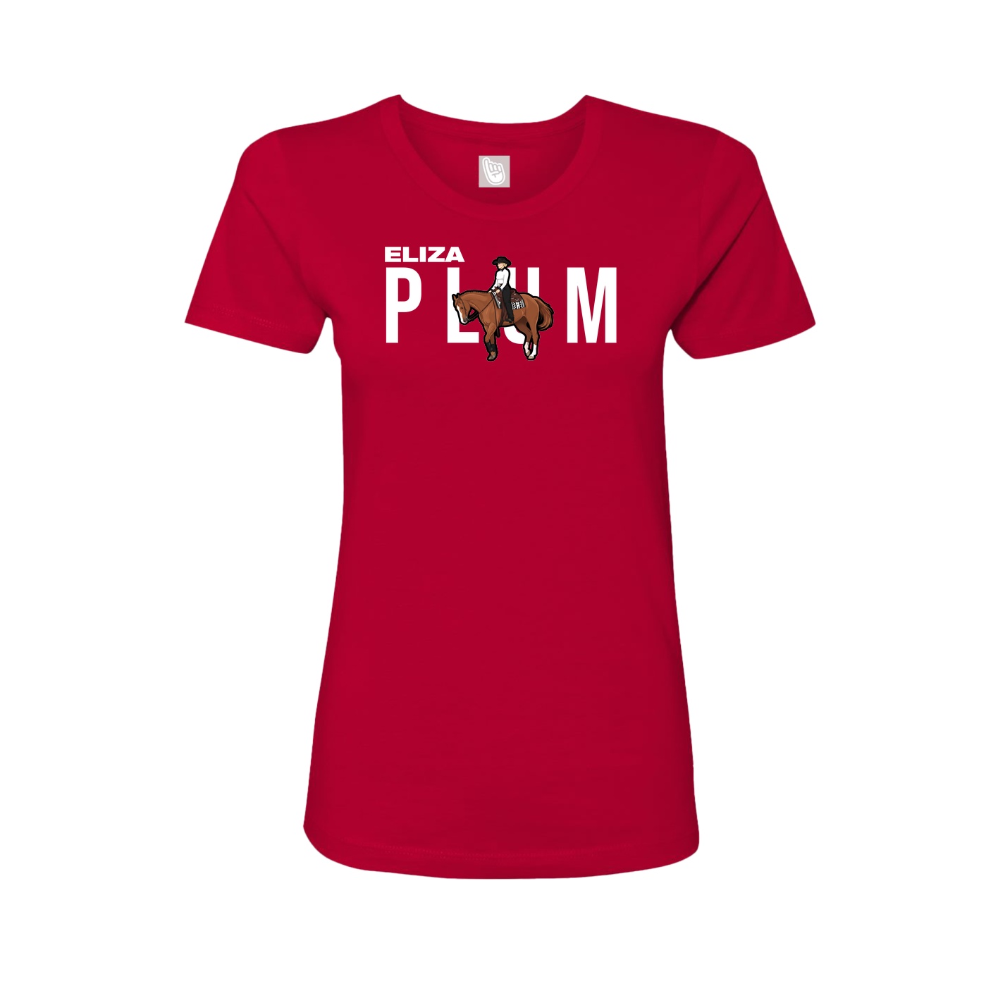 Womens Tee — Player Name in Red