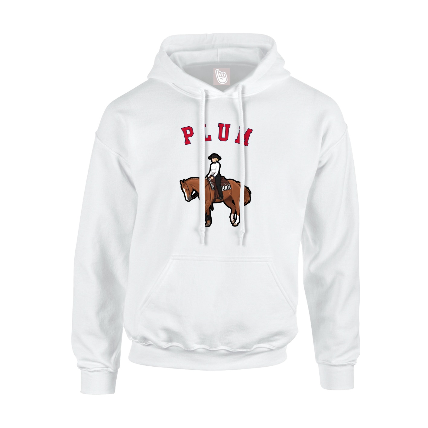 Youth Hoodie — Shirsey Arch in White