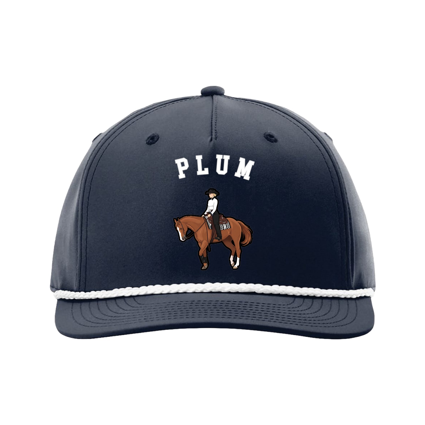 Five-Panel Classic Rope Cap — Shirsey Arch in Navy