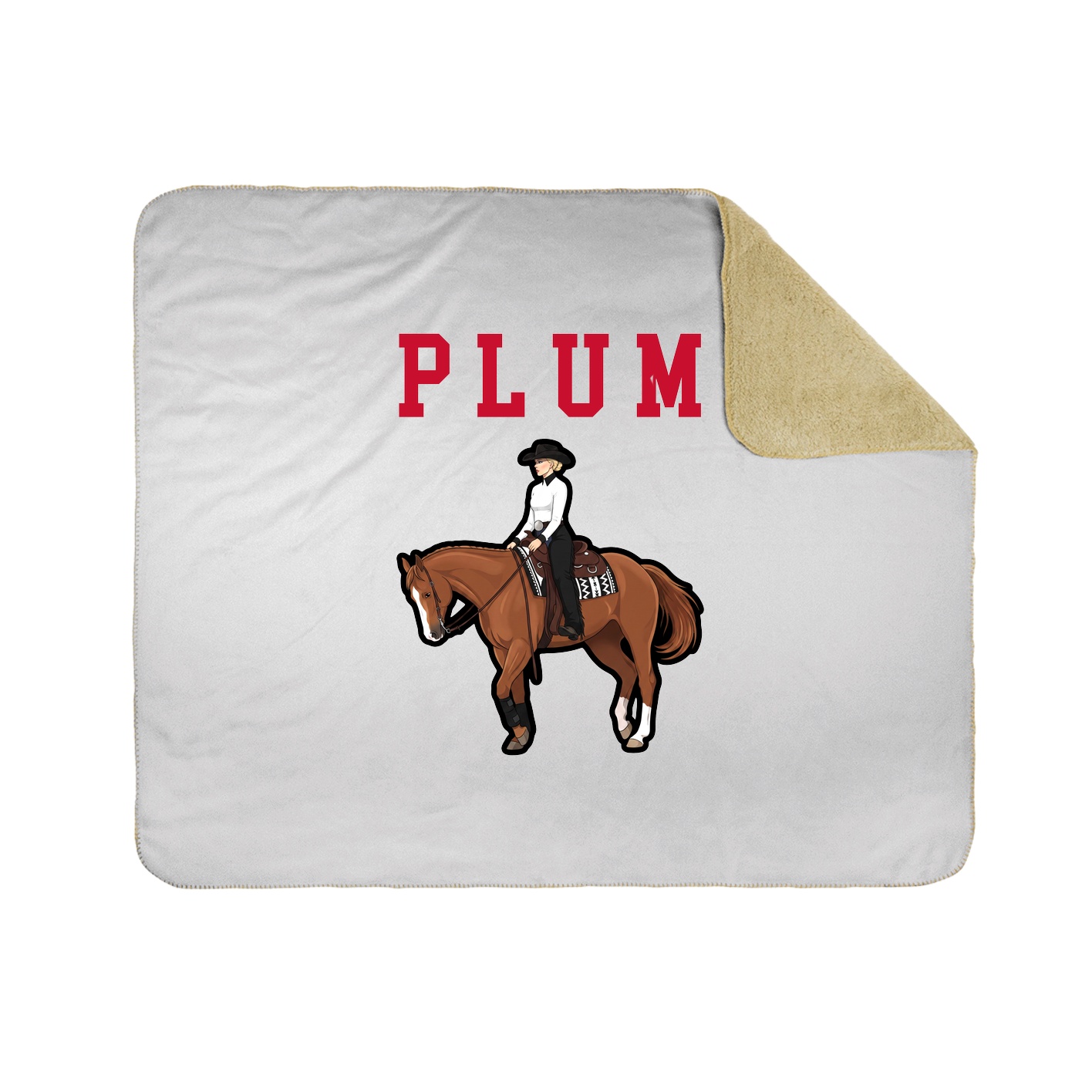 Throw Blanket — Shirsey in White