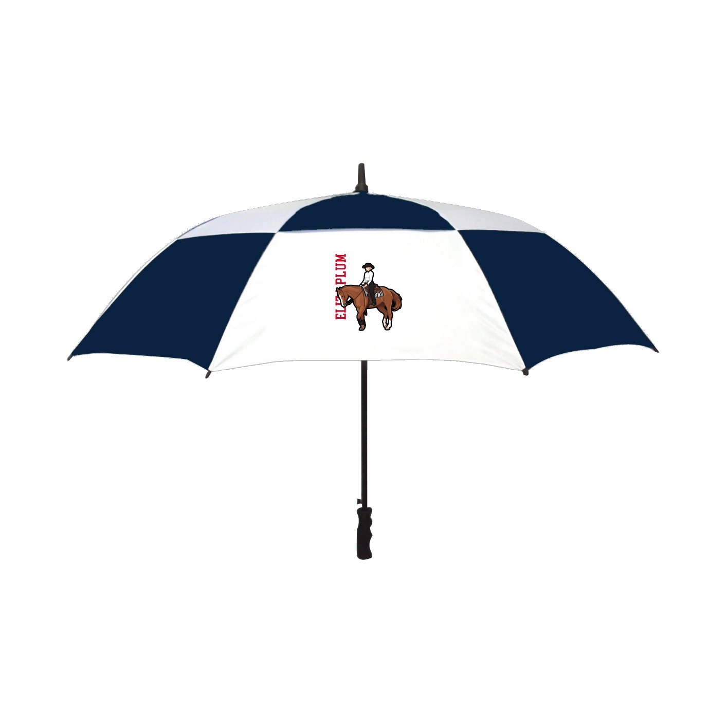 Golf Umbrella — Name Vertical in Navy