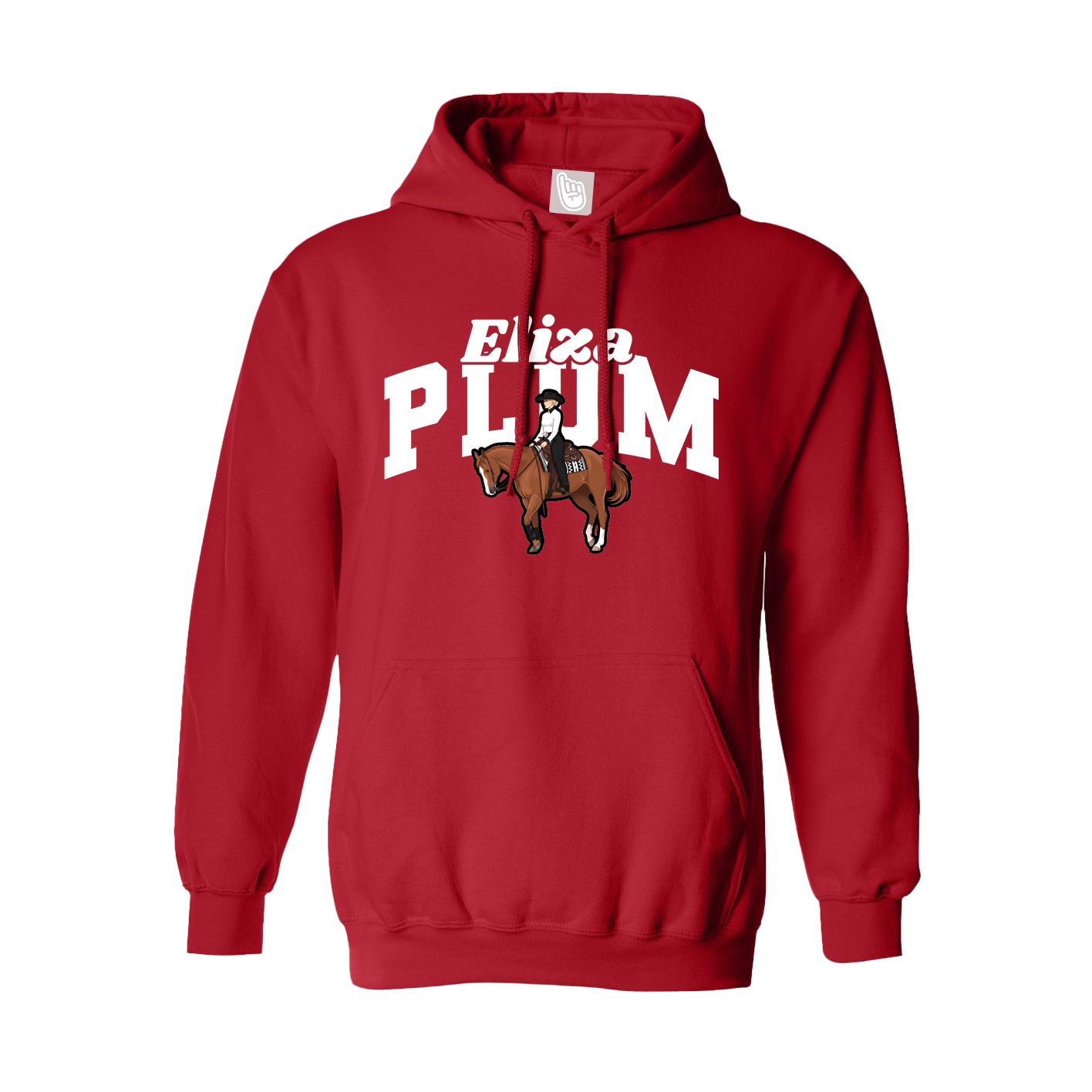 Hoodie — Signature Arch in Red