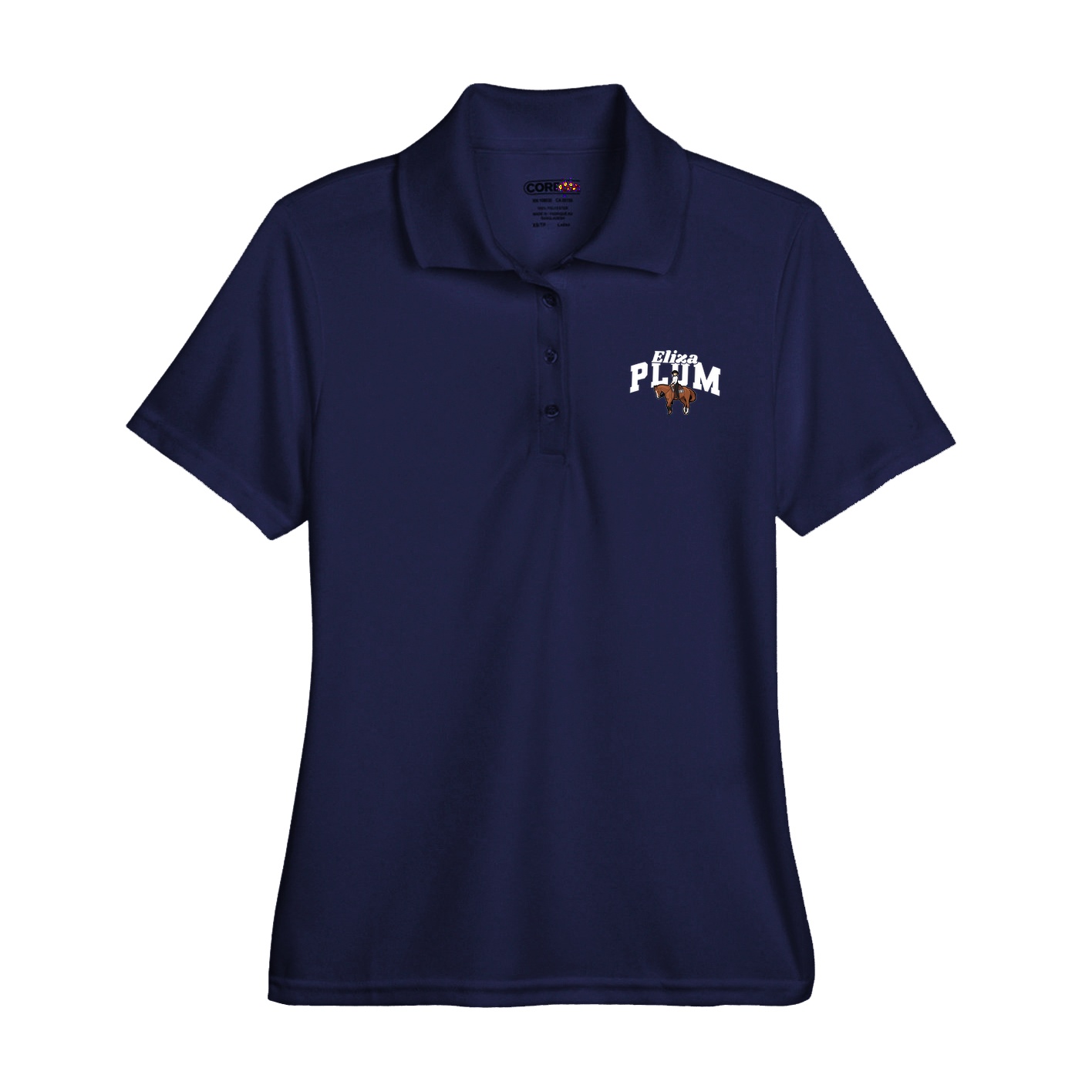 Womens Performance Polo — Signature Arch in Navy