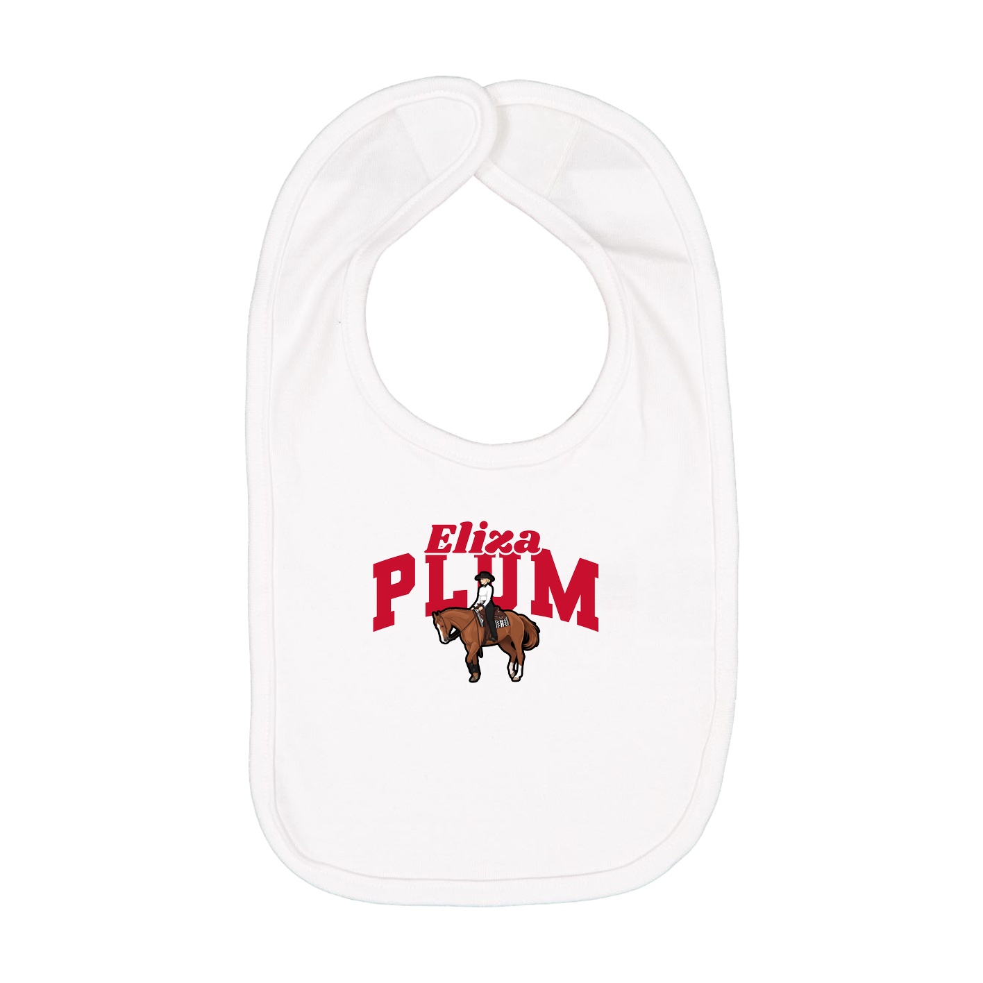 Infant Bib — Signature Arch in White