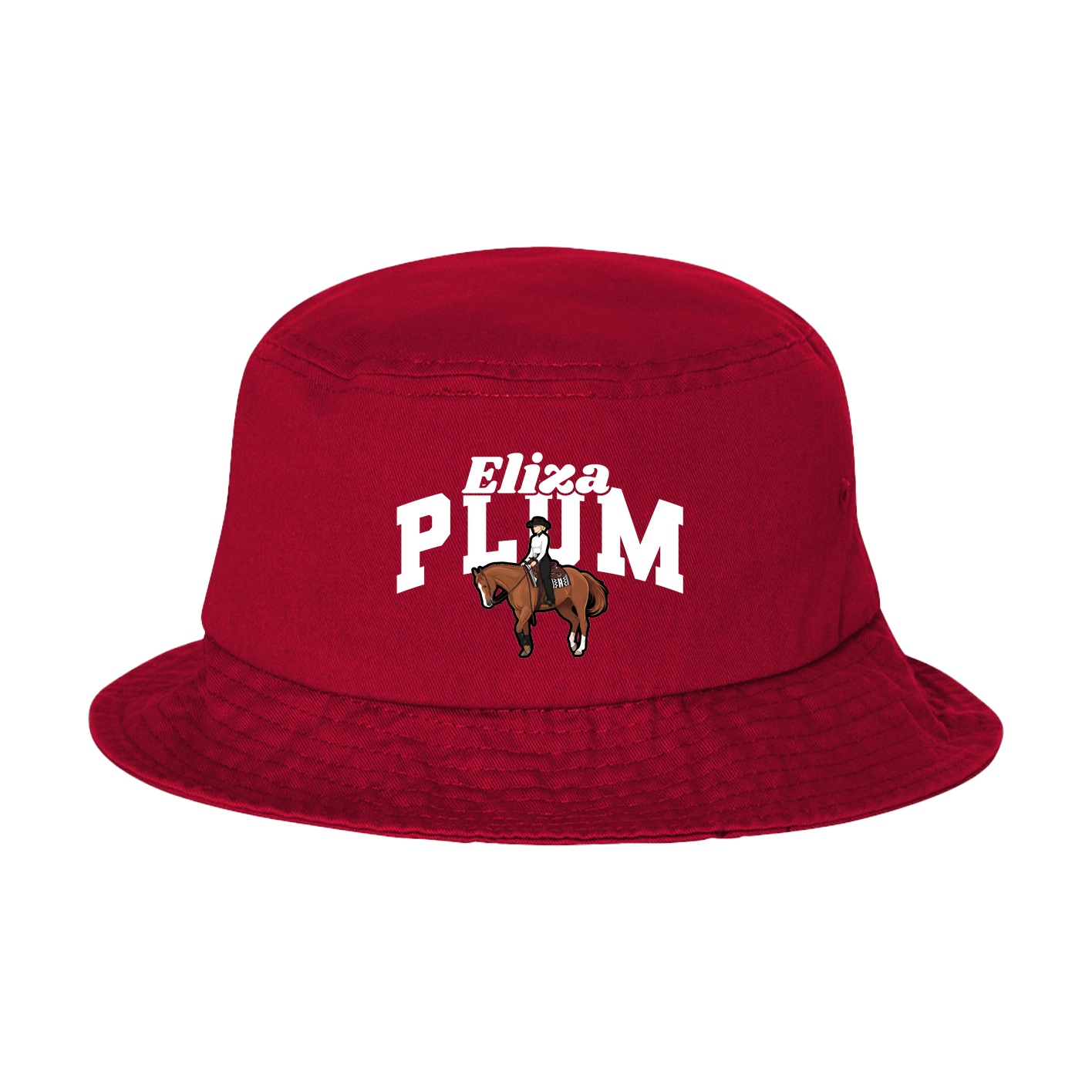 Bucket Cap — Signature Arch in Red