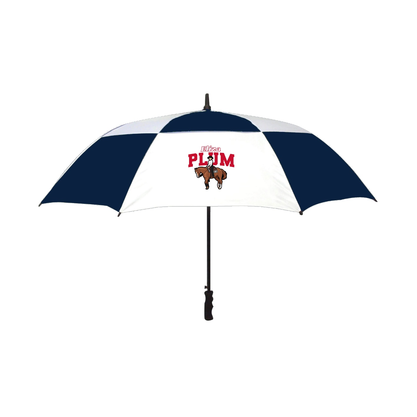 Golf Umbrella — Name Arch in Navy