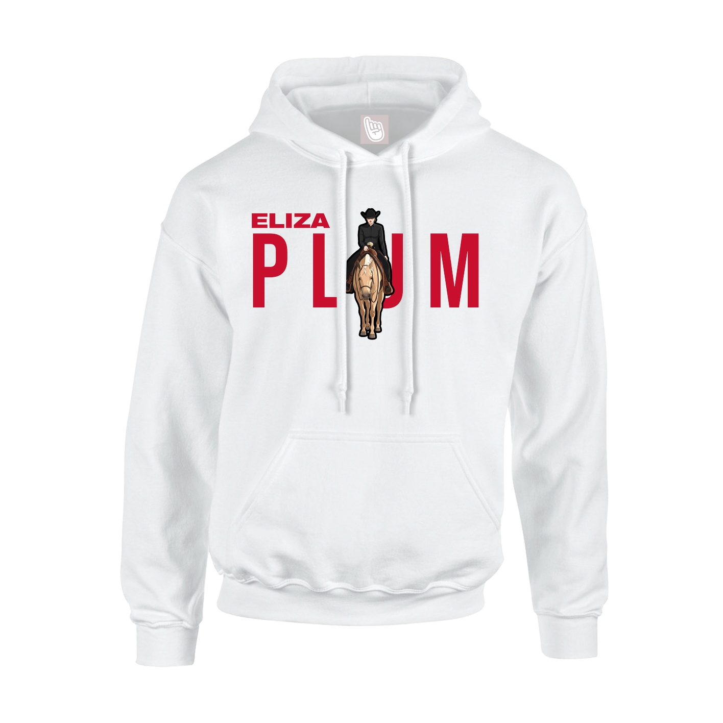 Hoodie — Player Name in White
