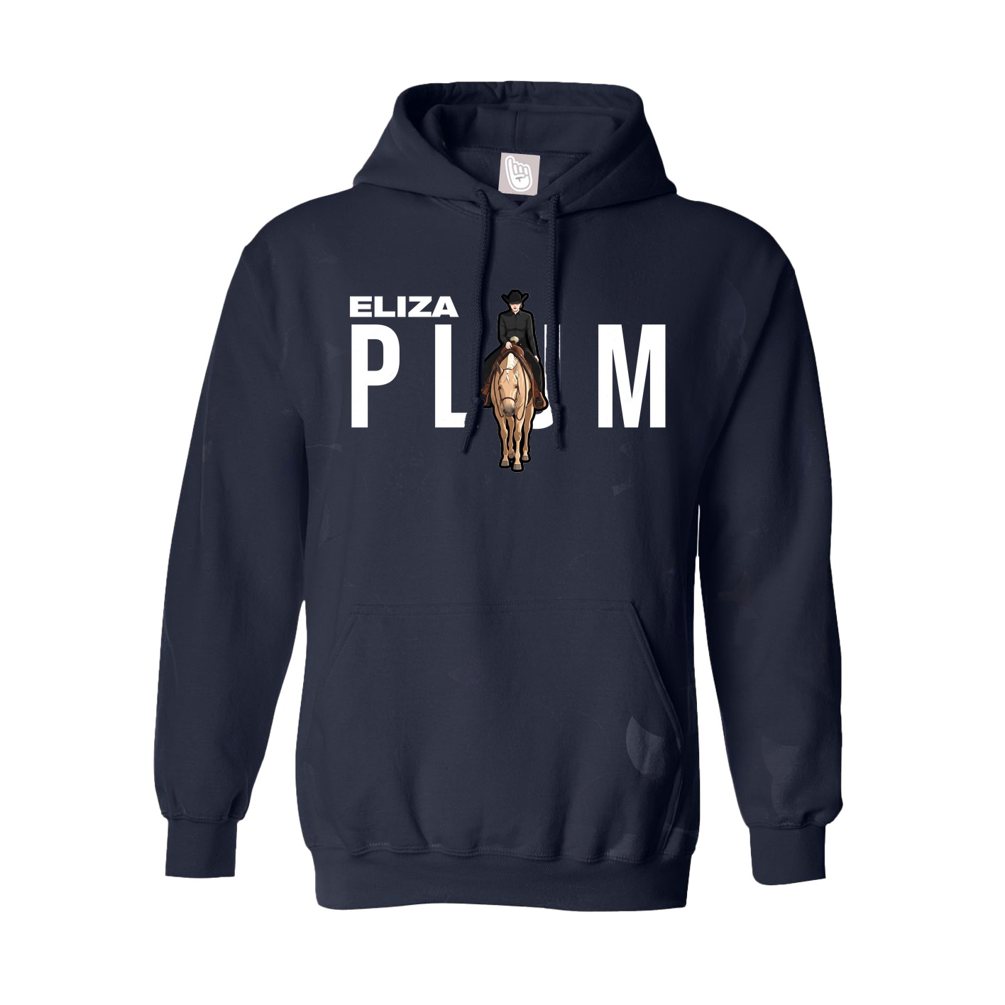 Youth Hoodie — Player Name in Navy
