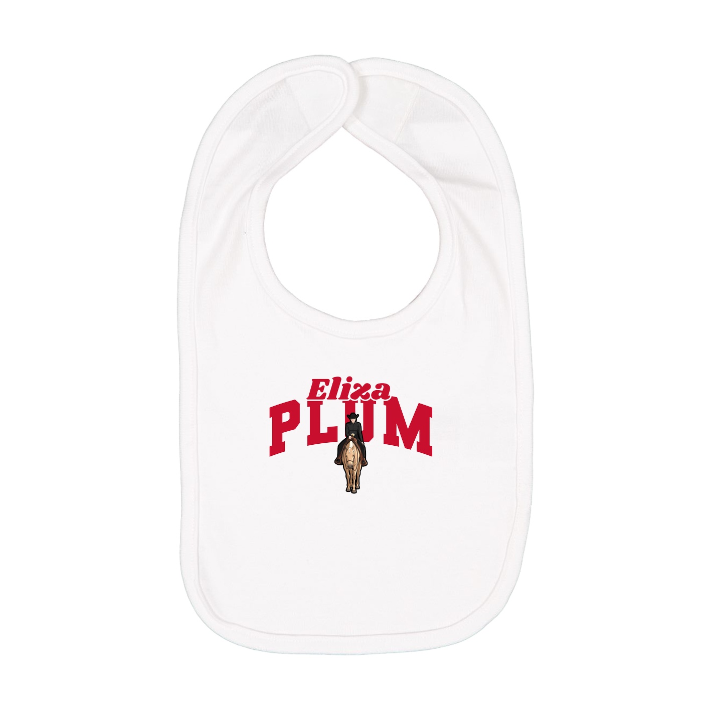 Infant Bib — Signature Arch in White