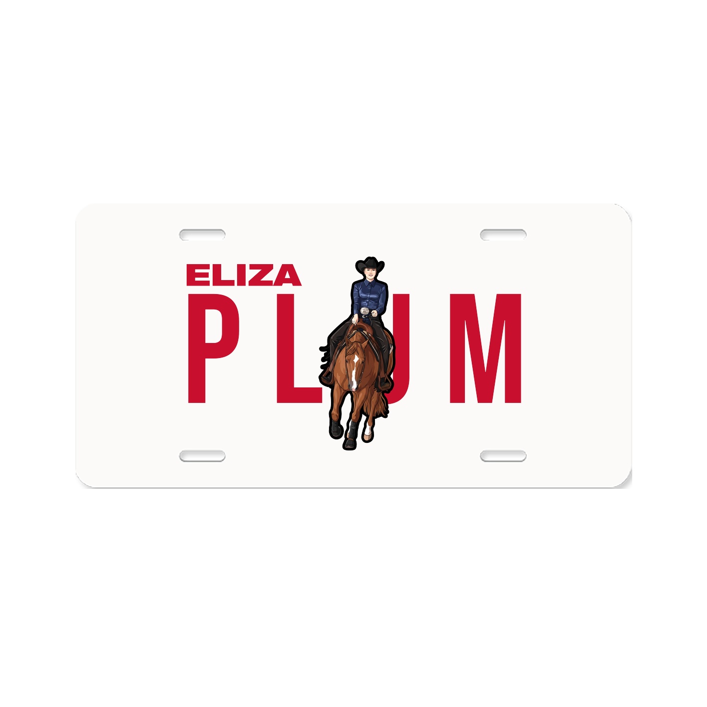 License Plate — Player Name in Classic