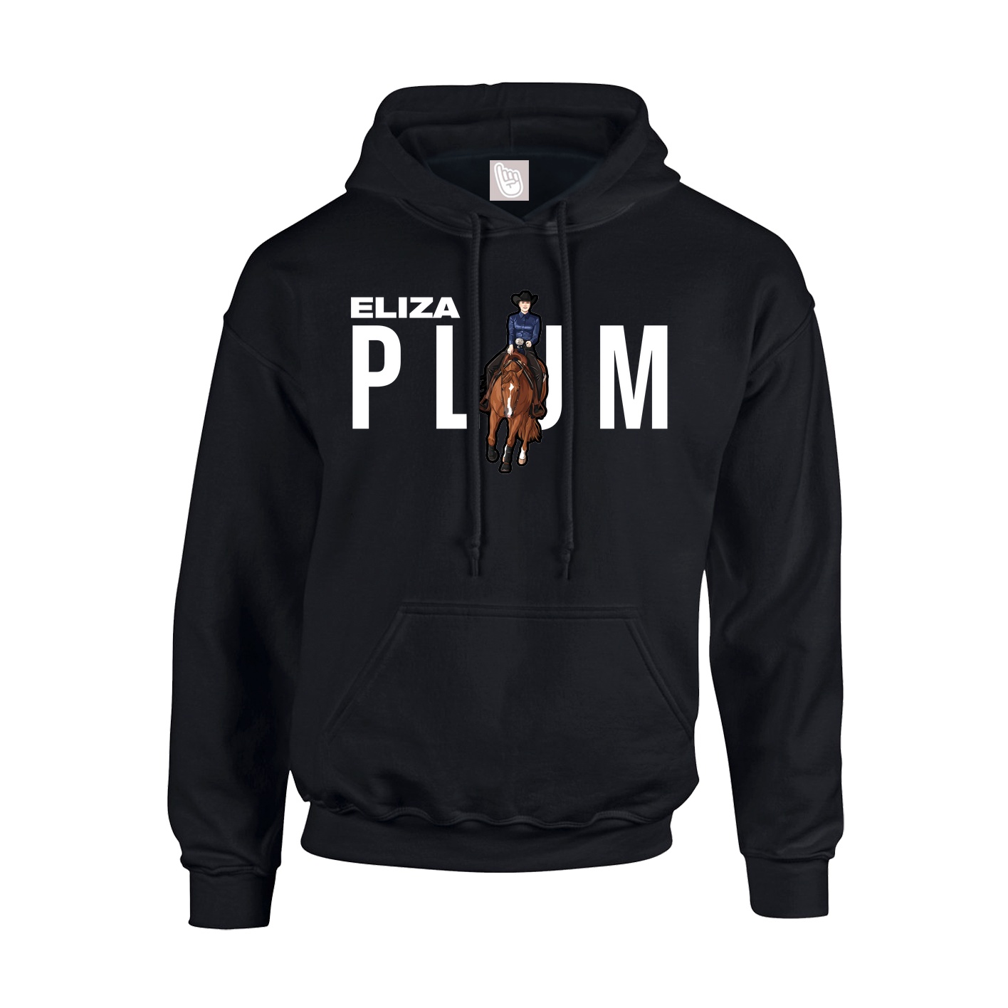 Youth Hoodie — Player Name in Black