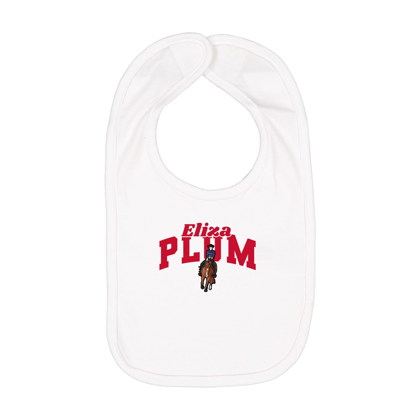 Infant Bib — Signature Arch in White