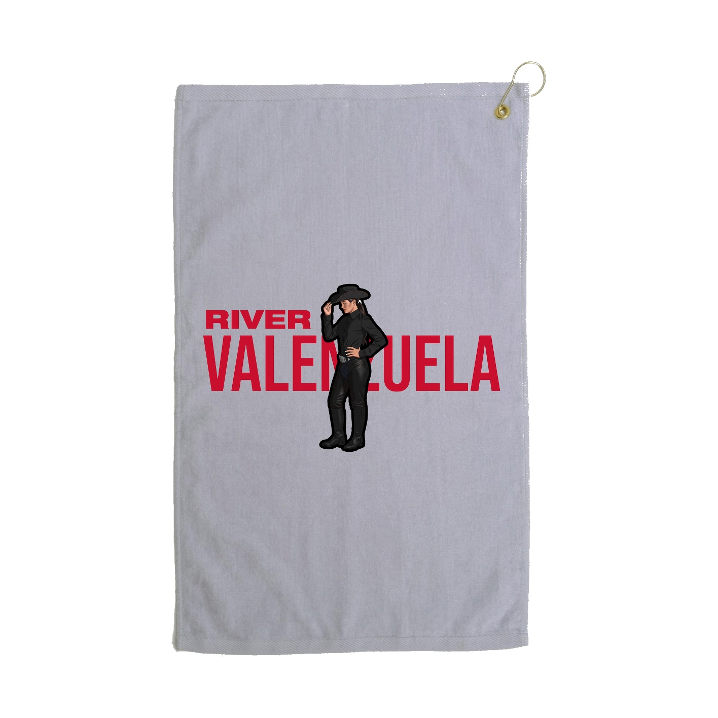 Golf Towel — Player Name in Grey