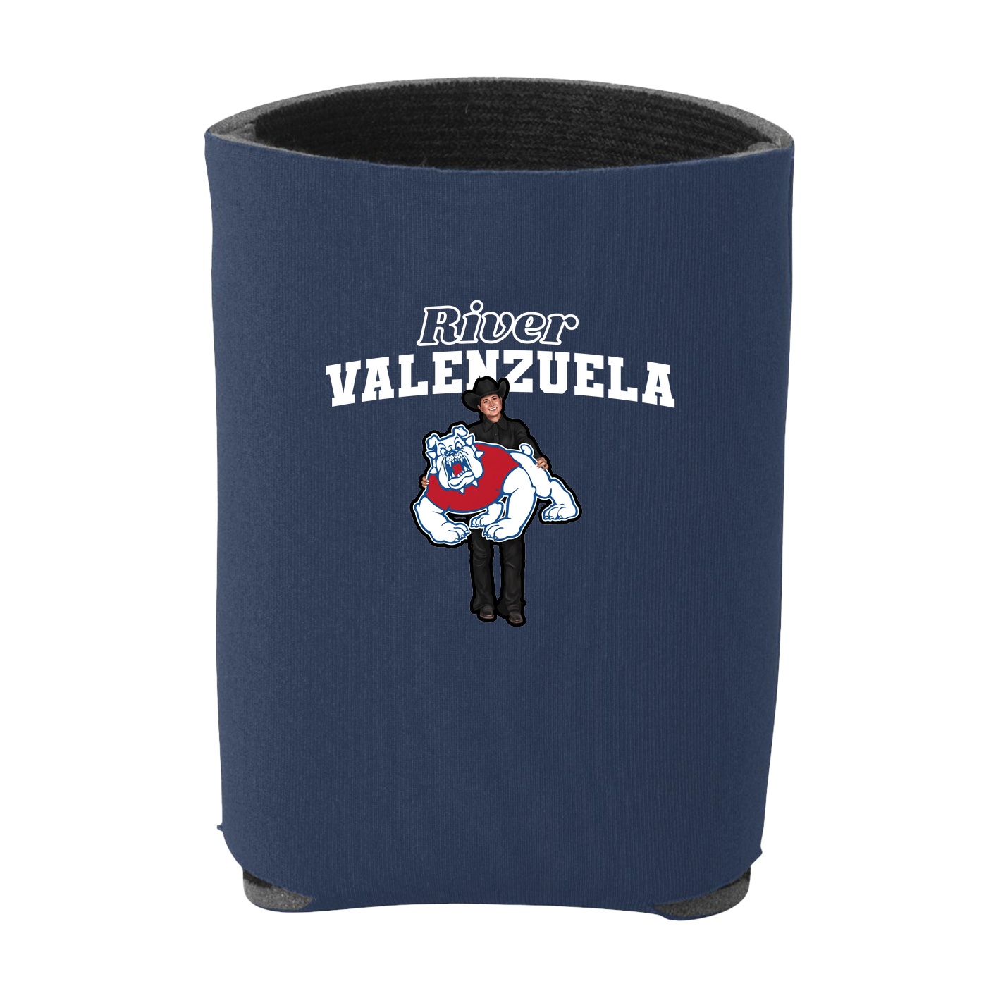 Can Holder — Name Arch in Navy