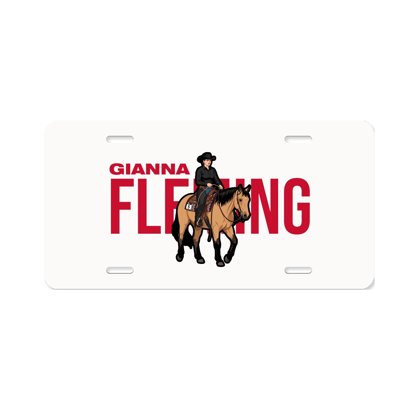 License Plate — Player Name in Classic
