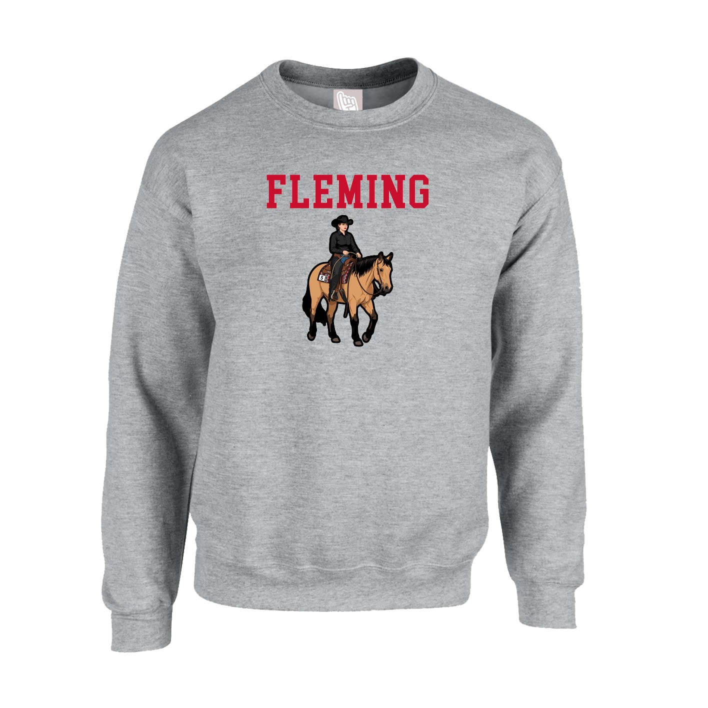 Fleece Crew — Shirsey in Grey