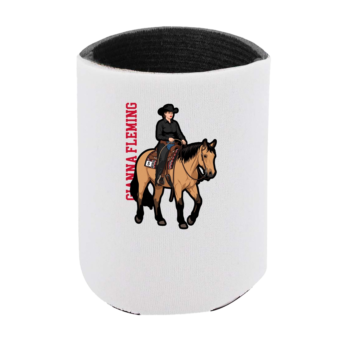 Can Holder — Name Vertical in White