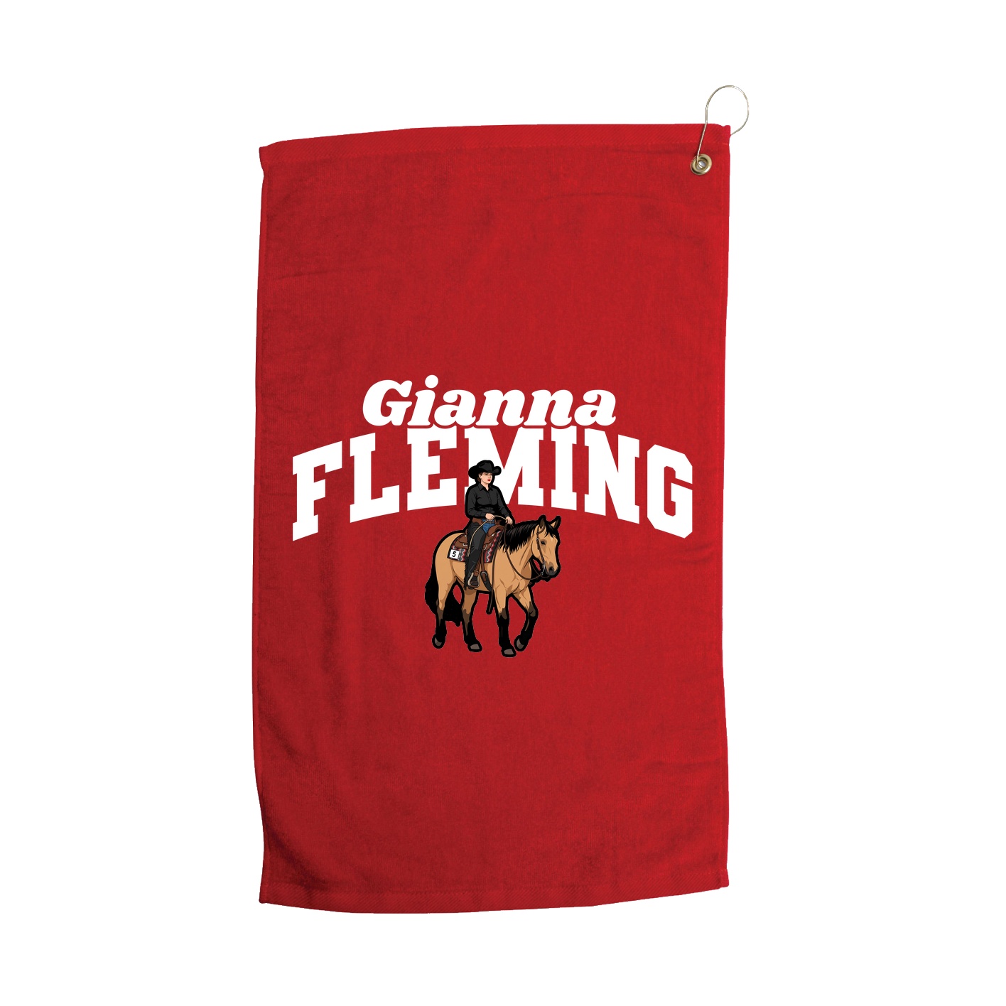 Golf Towel — Signature Arch in Red