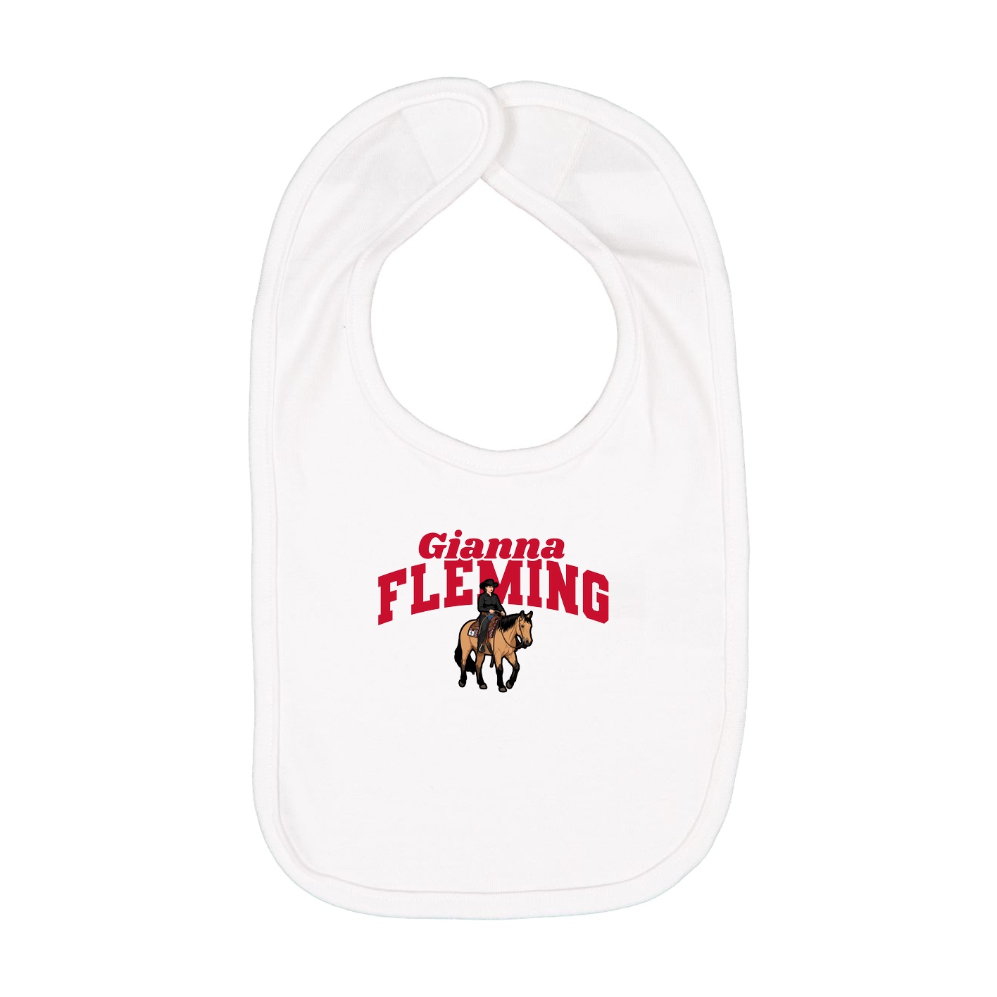 Infant Bib — Signature Arch in White