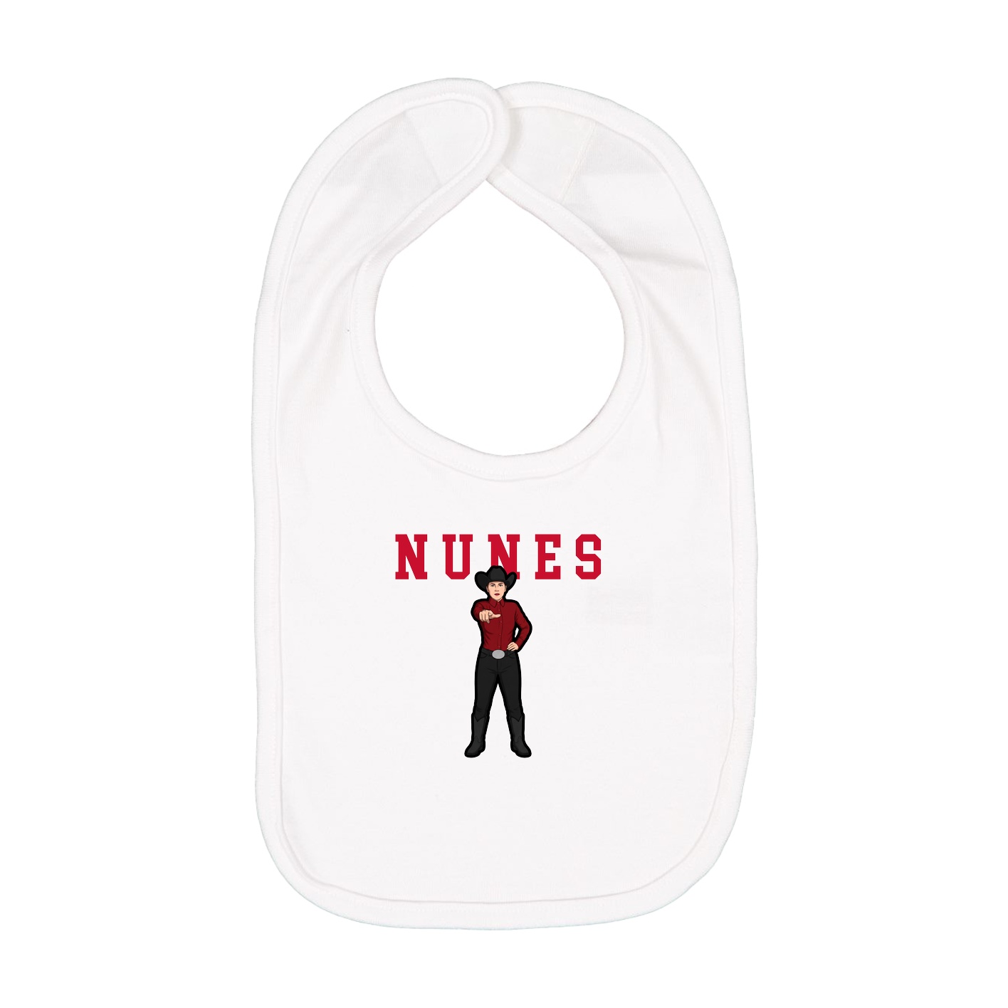 Infant Bib — Shirsey in White