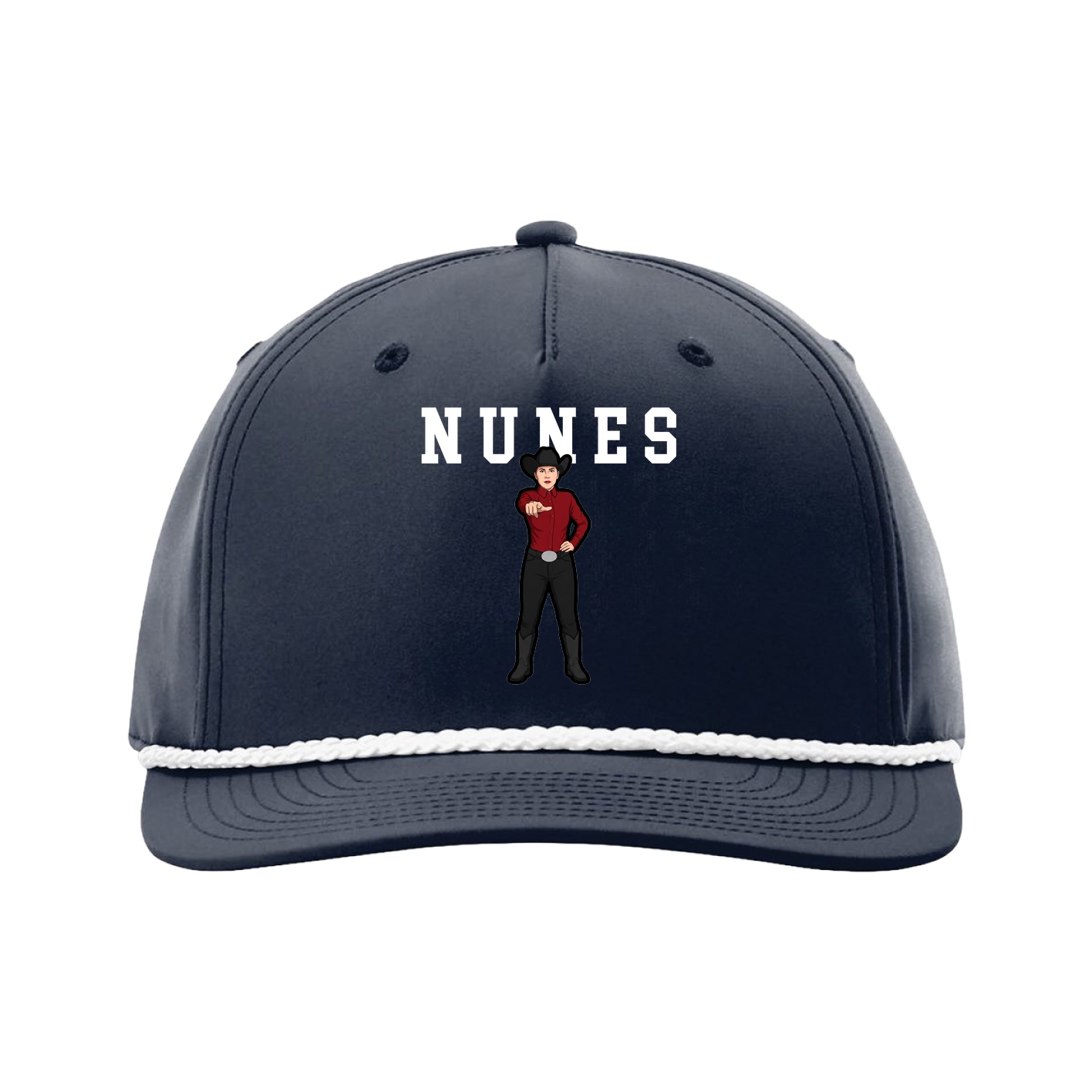 Five-Panel Classic Rope Cap — Shirsey in Navy