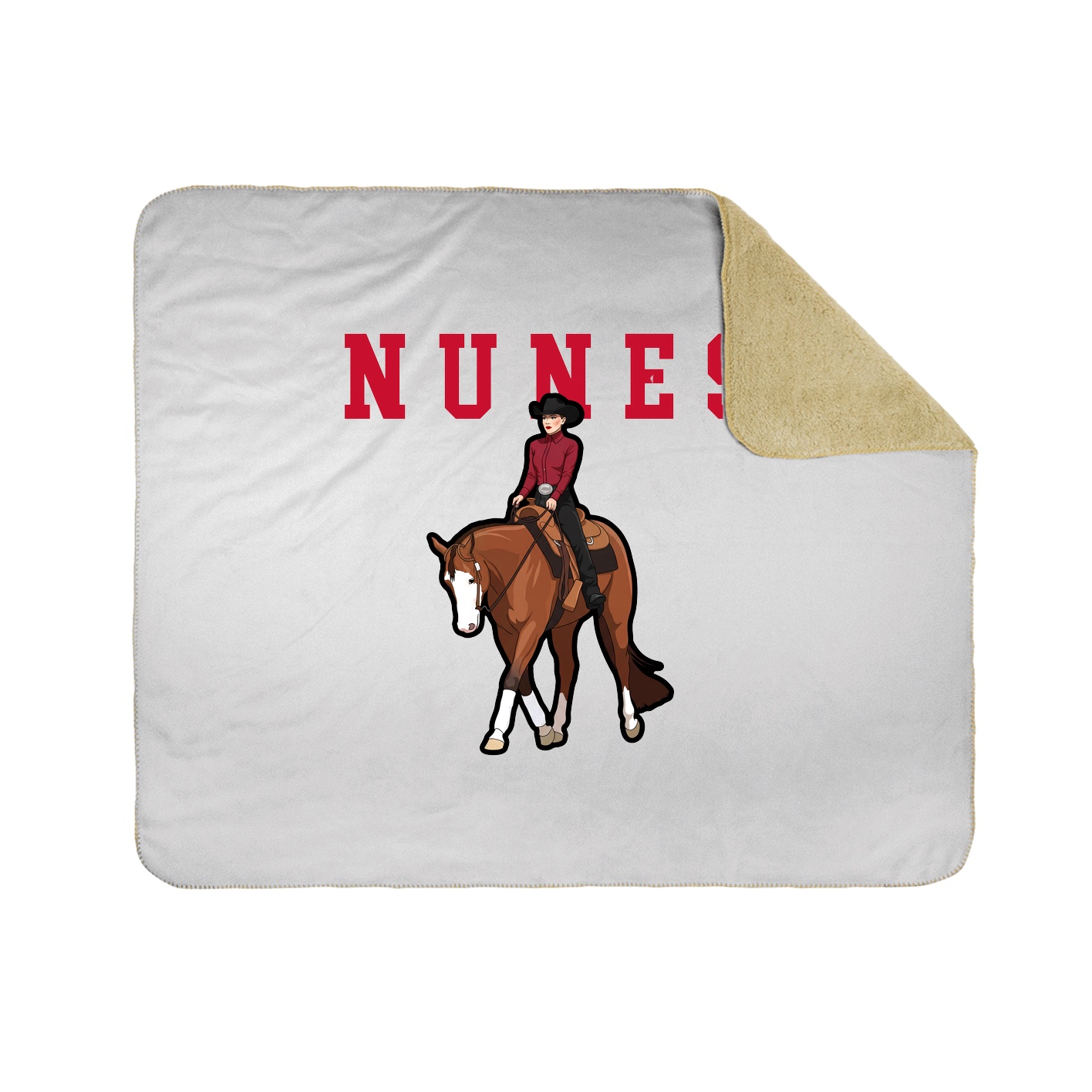 Throw Blanket — Shirsey in White
