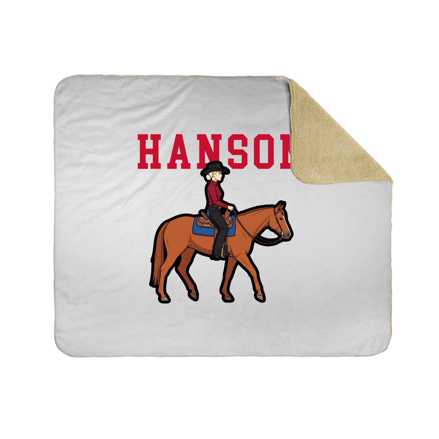 Throw Blanket — Shirsey in White