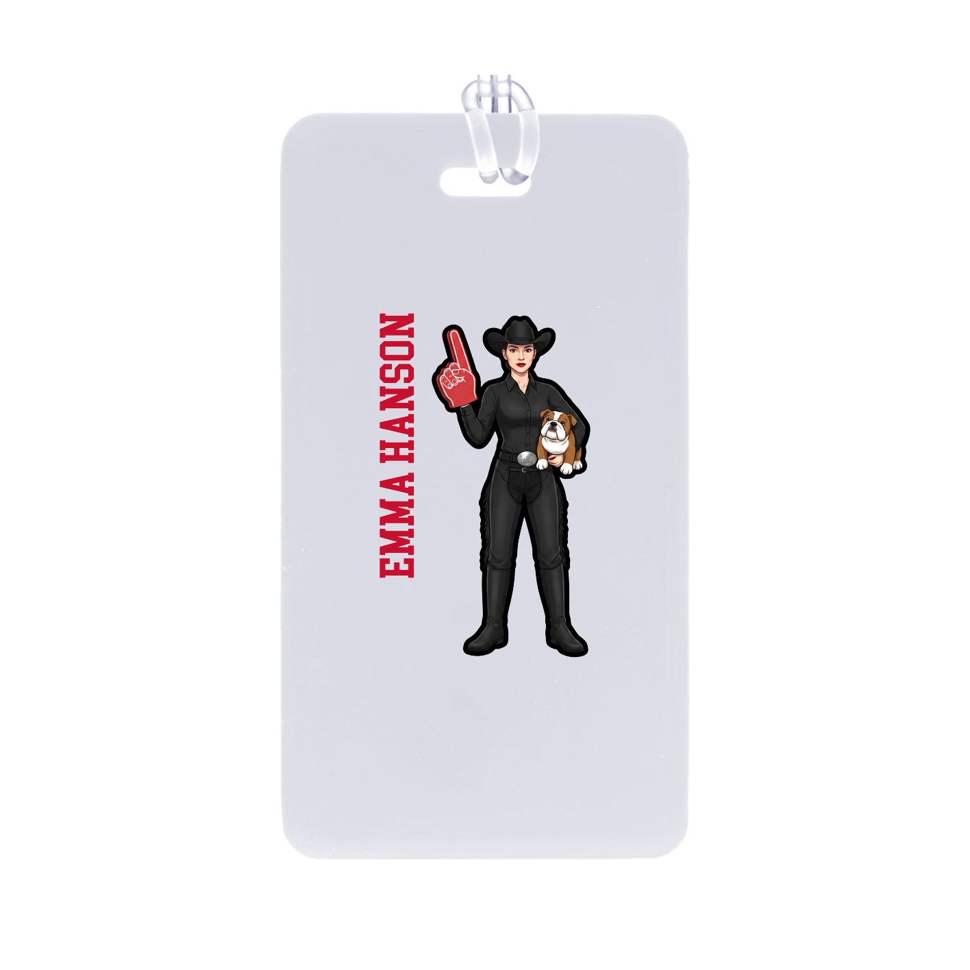 Bag Tag — Name Vertical in Classic
