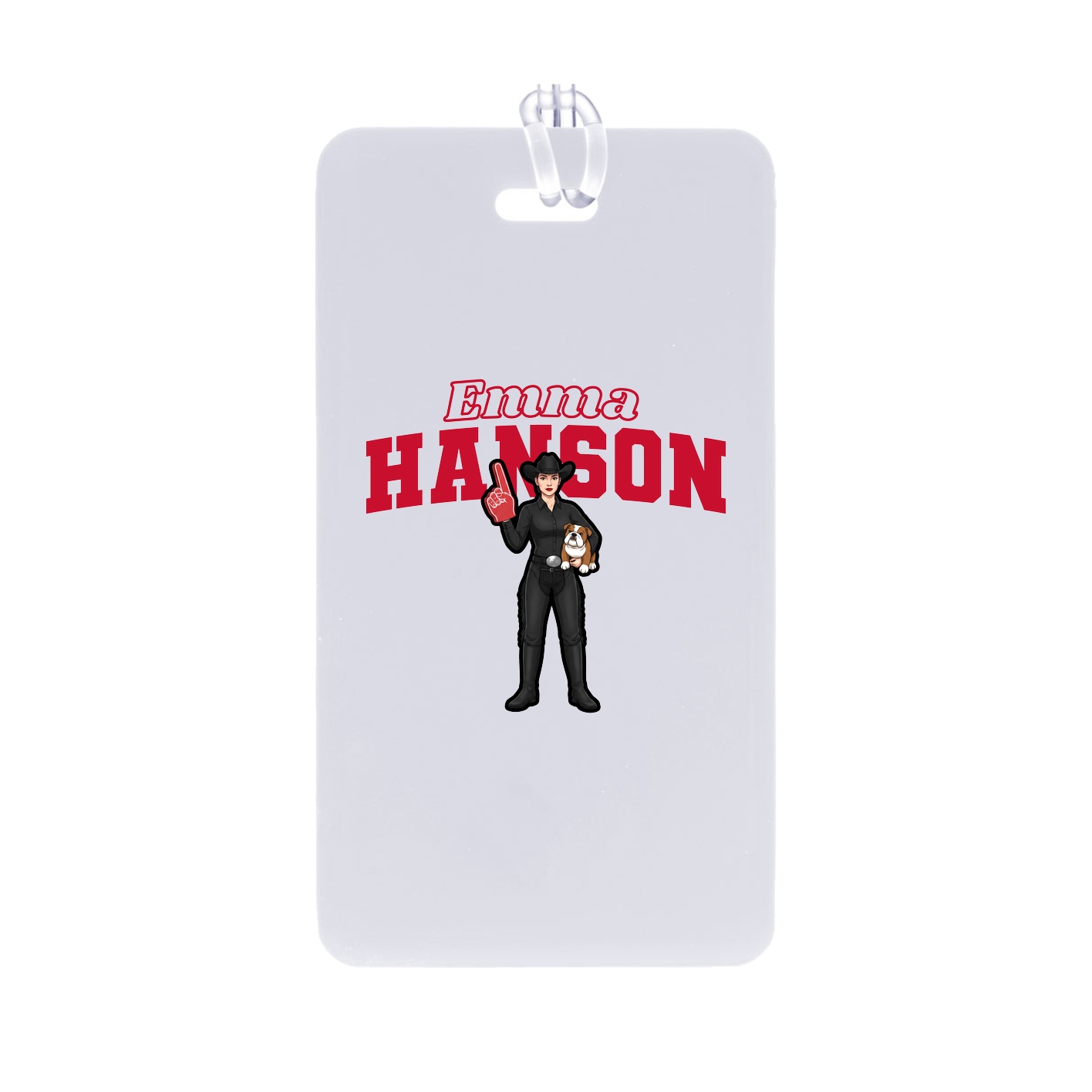 Bag Tag — Name Arch in Classic