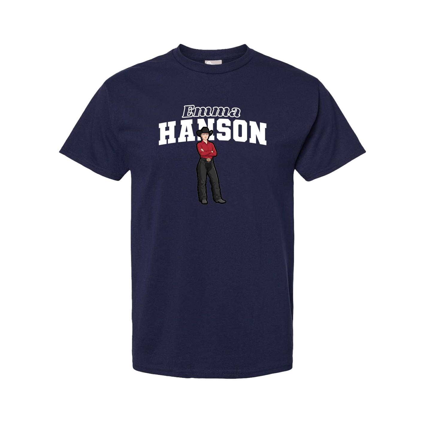 Youth Tee — Name Arch in Navy