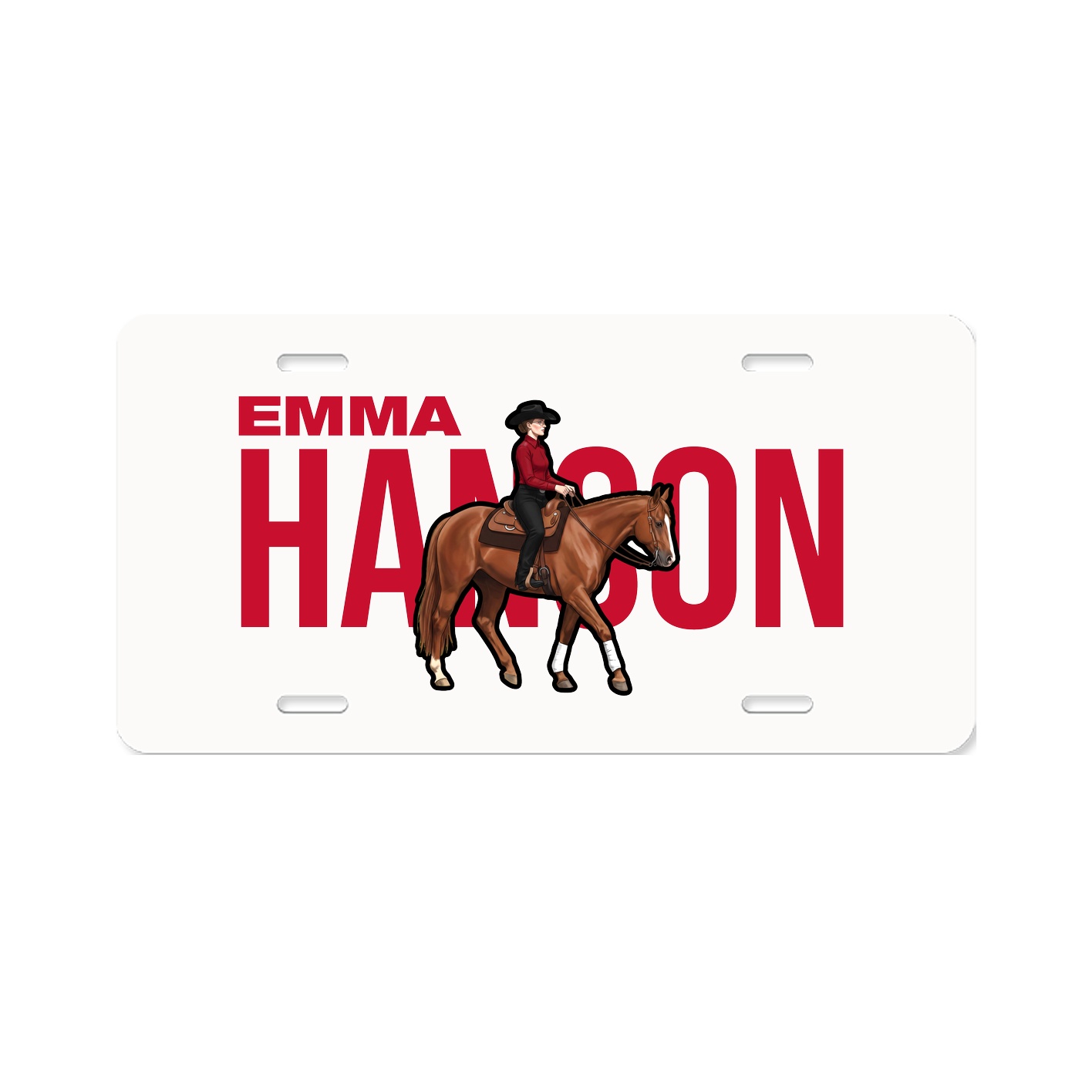 License Plate — Player Name in Classic