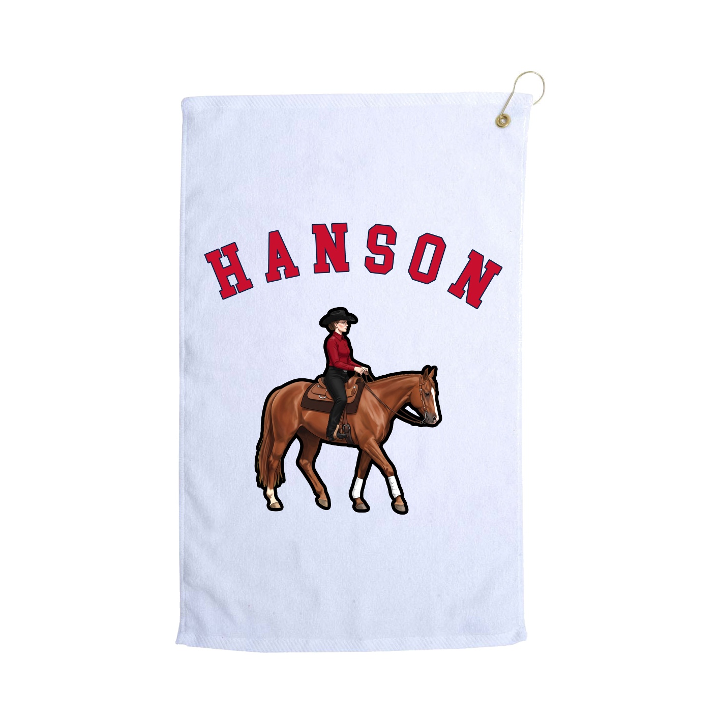 Golf Towel — Shirsey Arch in White