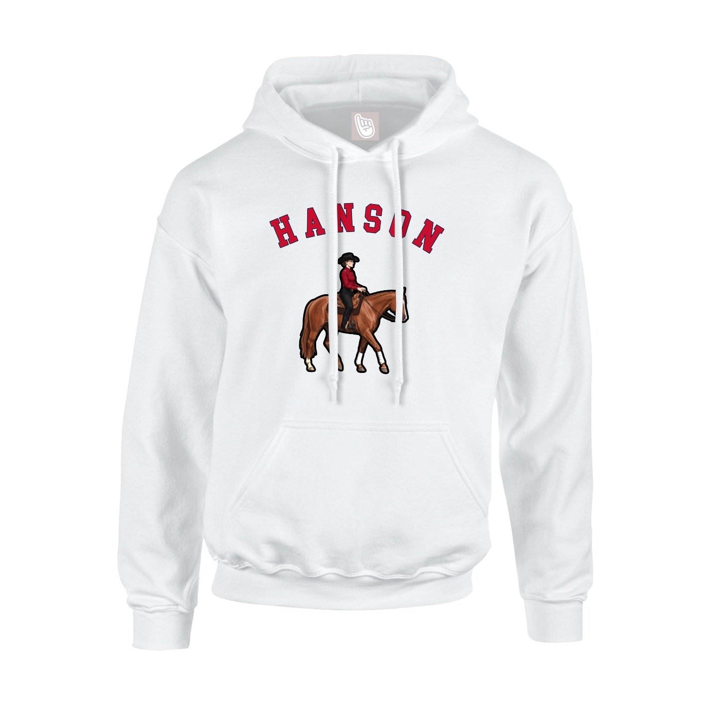 Youth Hoodie — Shirsey Arch in White
