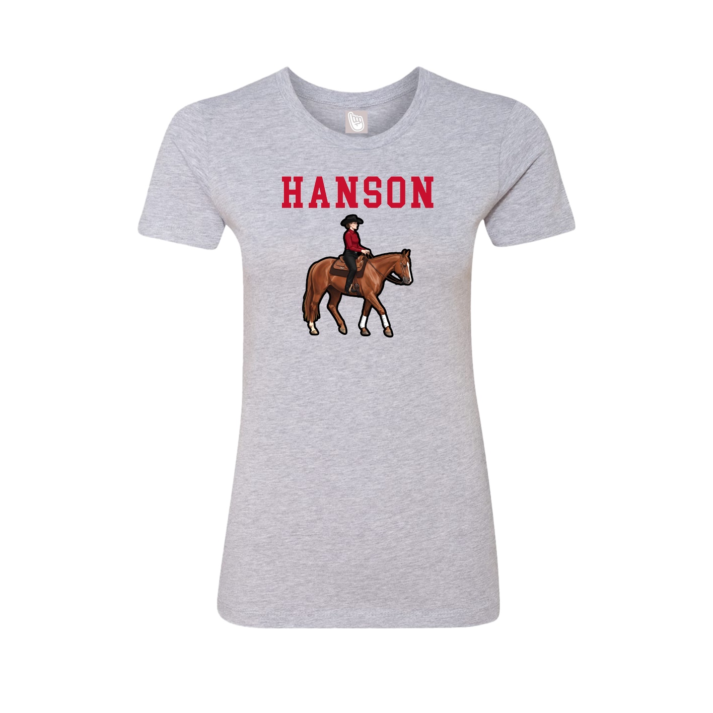 Fitted Women's Tee — Shirsey in Grey