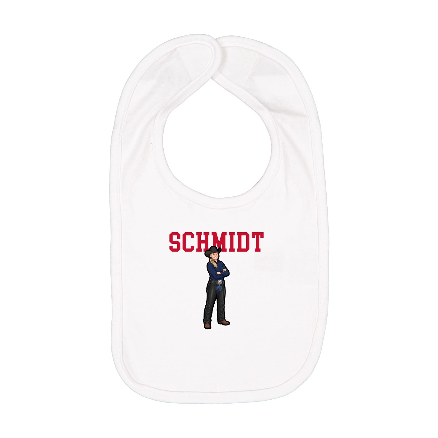 Infant Bib — Shirsey in White
