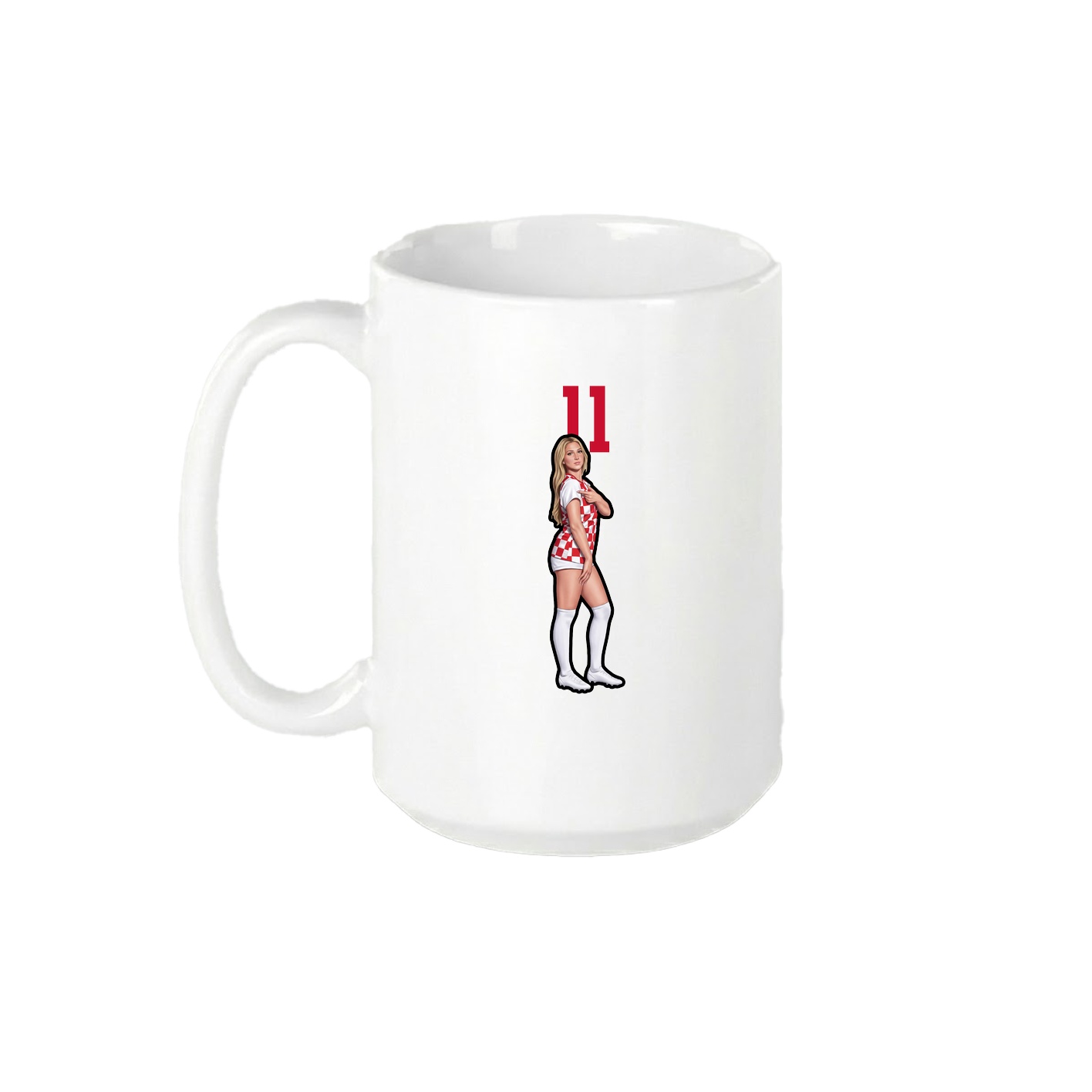 15oz Coffee Mug — Number Top in White