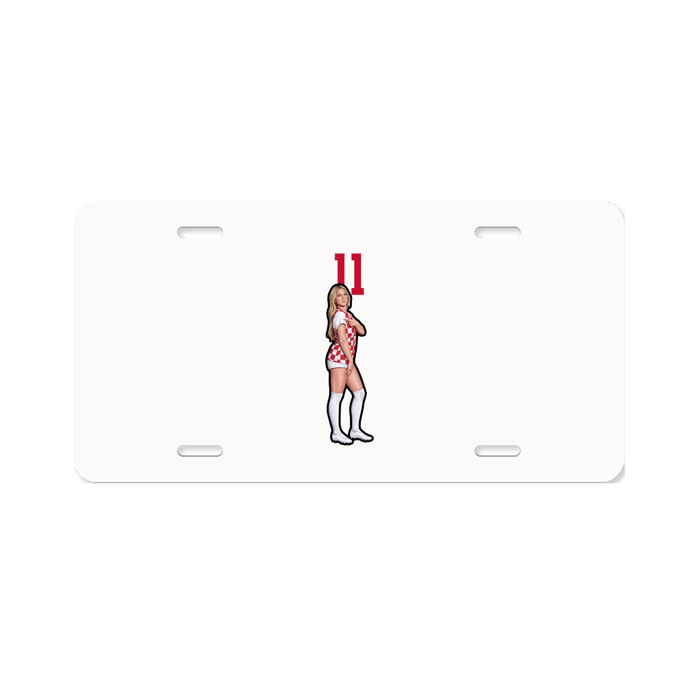 License Plate — Number Top in Classic