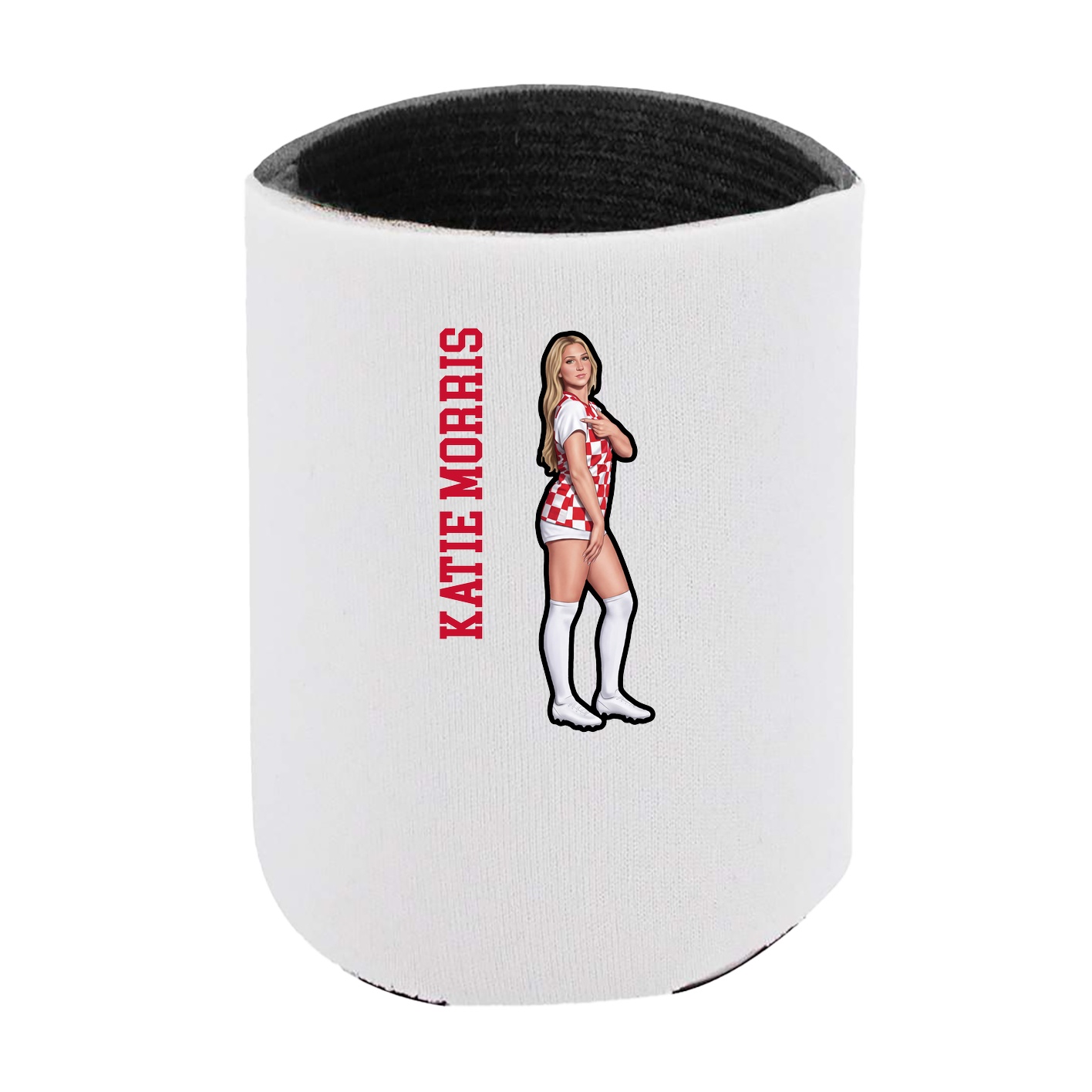 Can Holder — Name Vertical in White