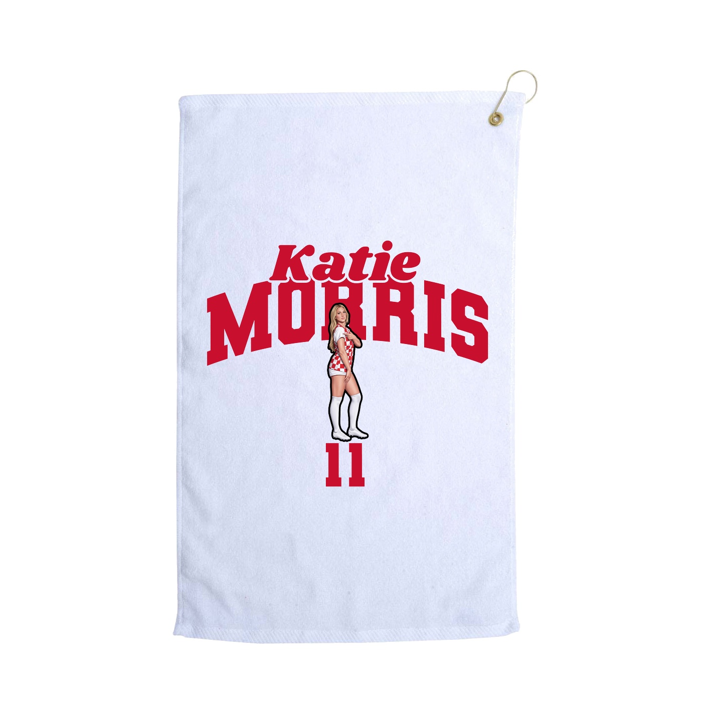 Golf Towel — Signature Arch in White